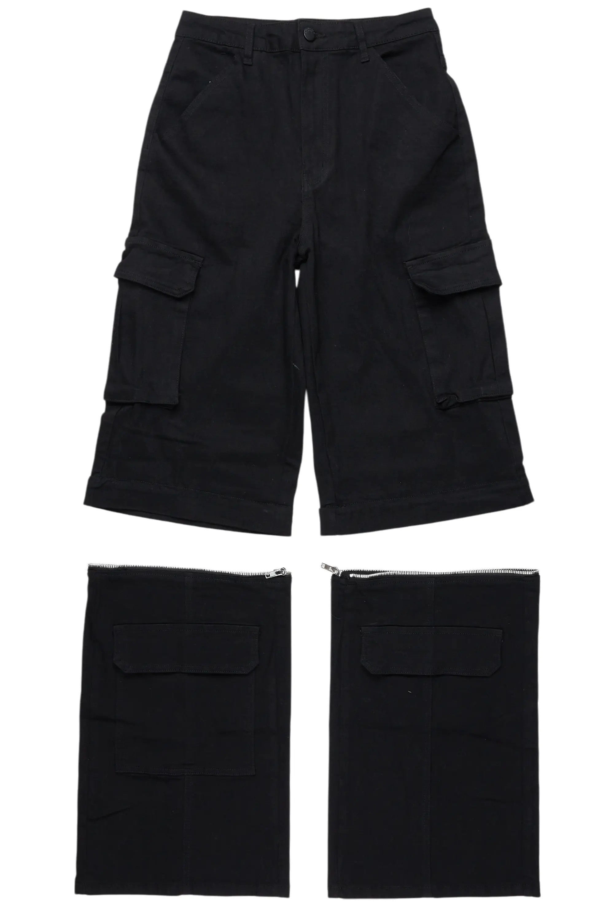Precious Black Baggy Stacked Jean - Image 5