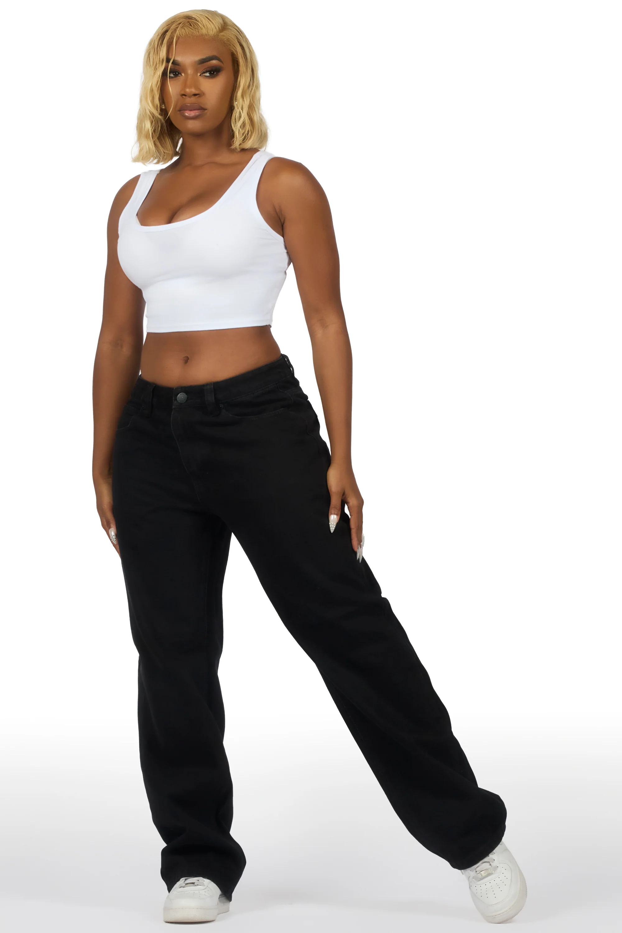 Shenette Black Baggy Jean - Image 2