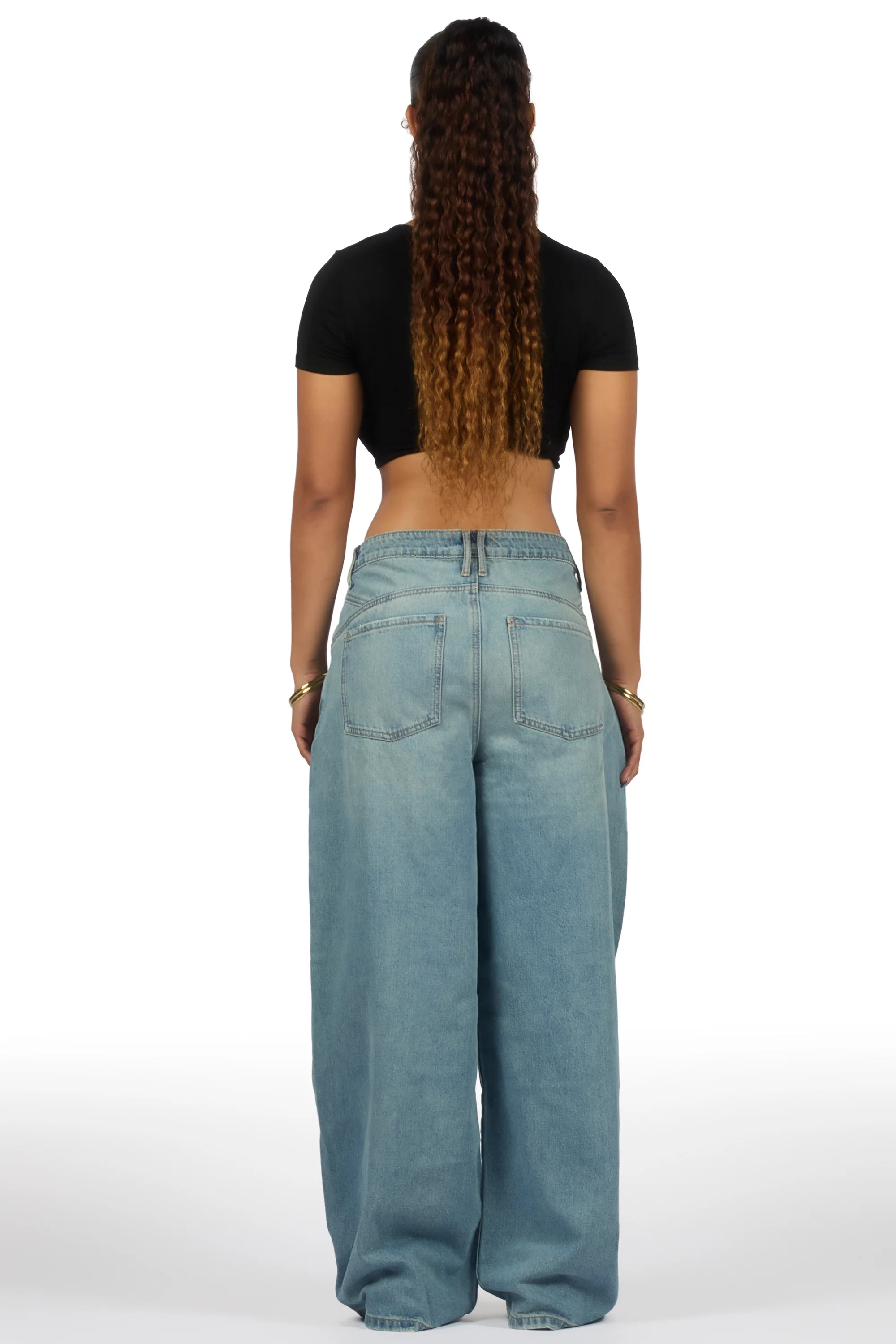Letitia Light Wash Extra Baggy Jean - Image 4