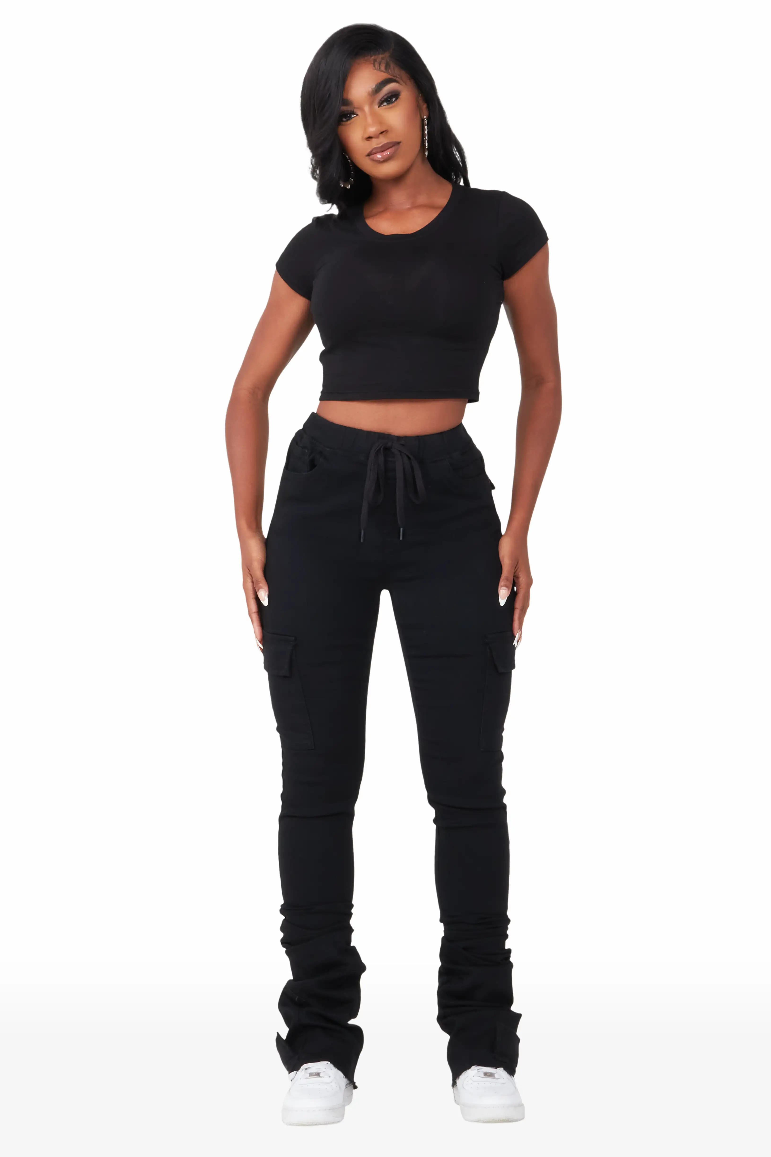 Evey Black Super Stacked Jean - Image 2