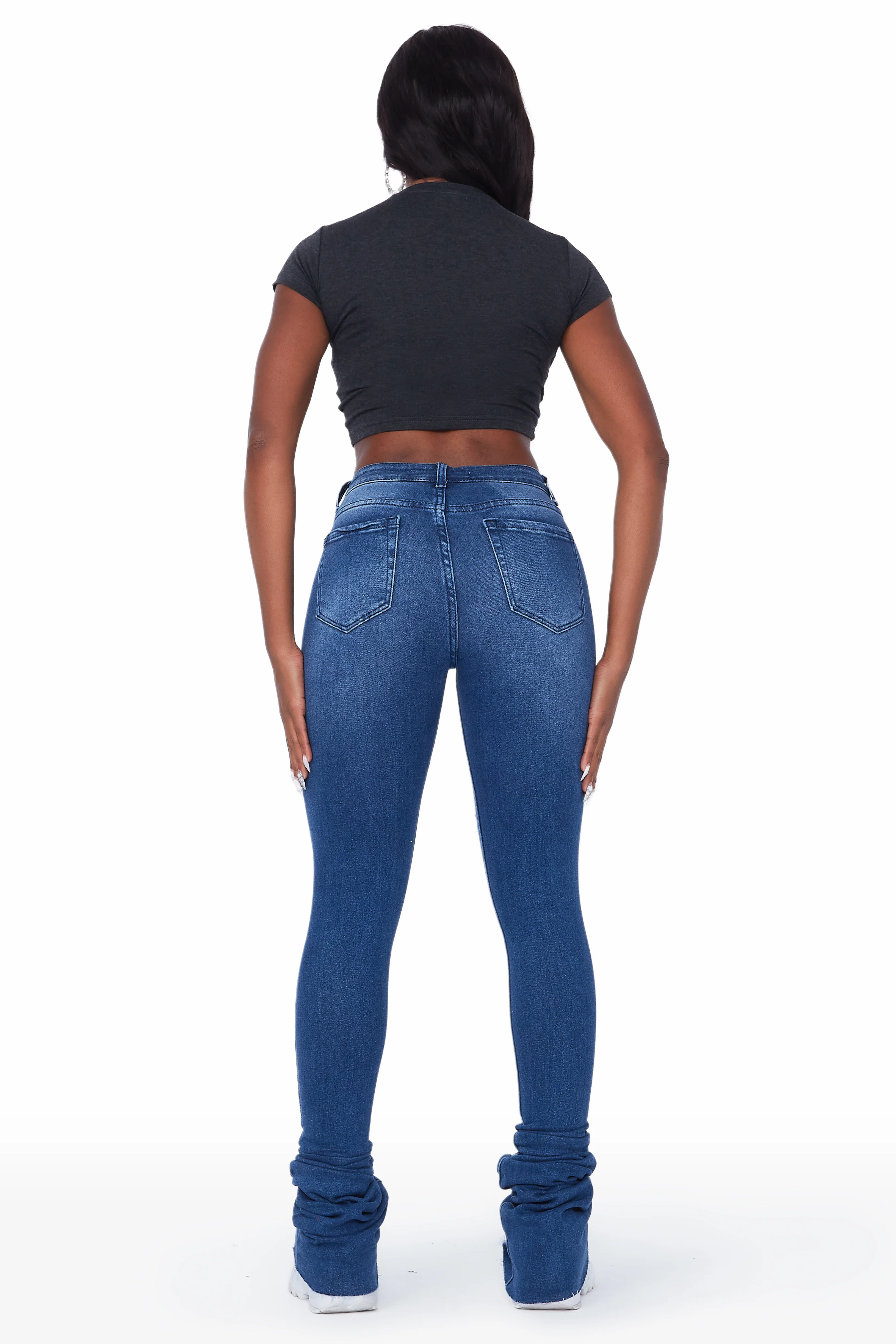 Carissa Med.Wash Super Stacked Jean - Image 5