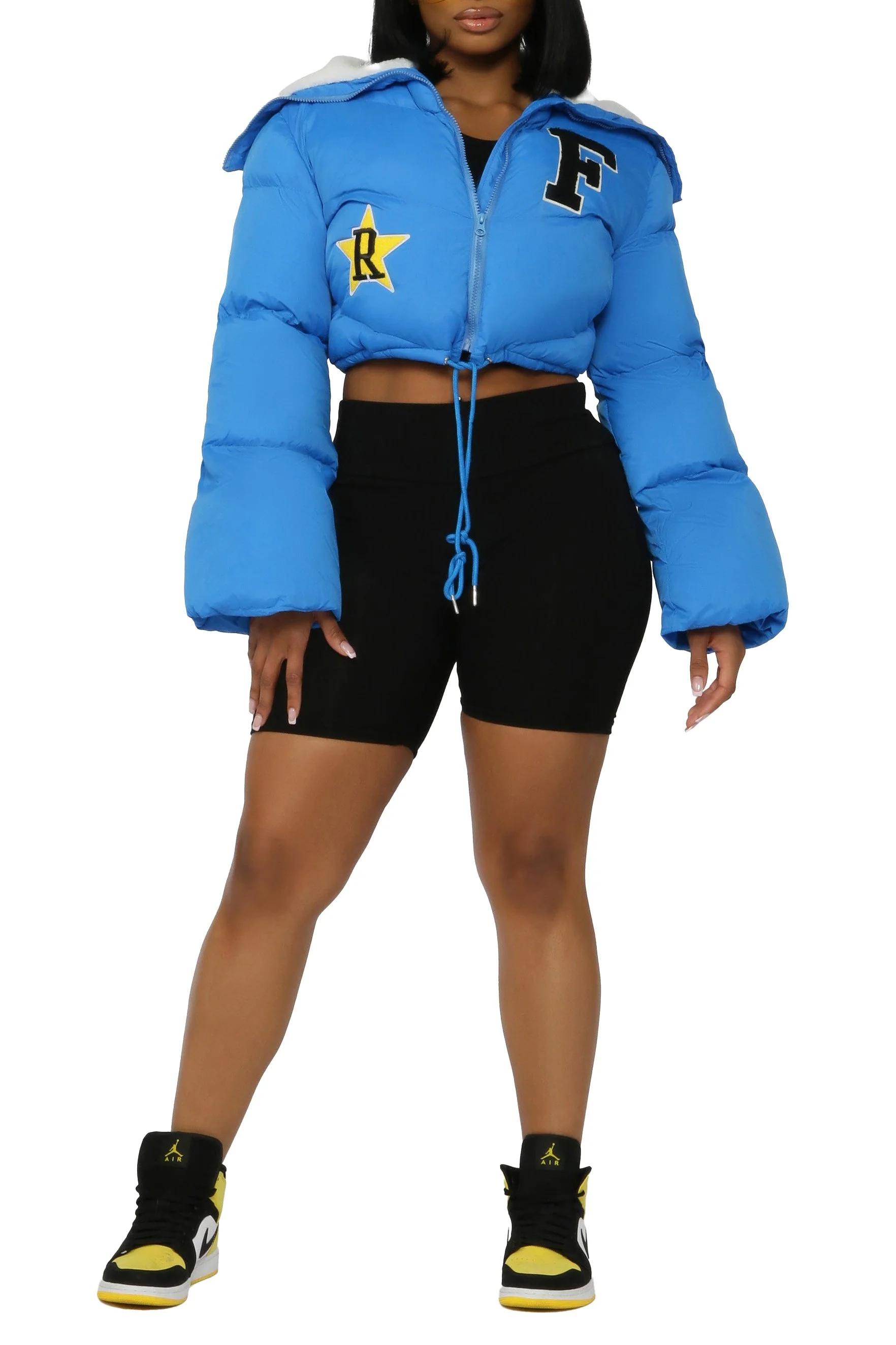 Meet Me After School Royal Blue Puffer Jacket - Image 7