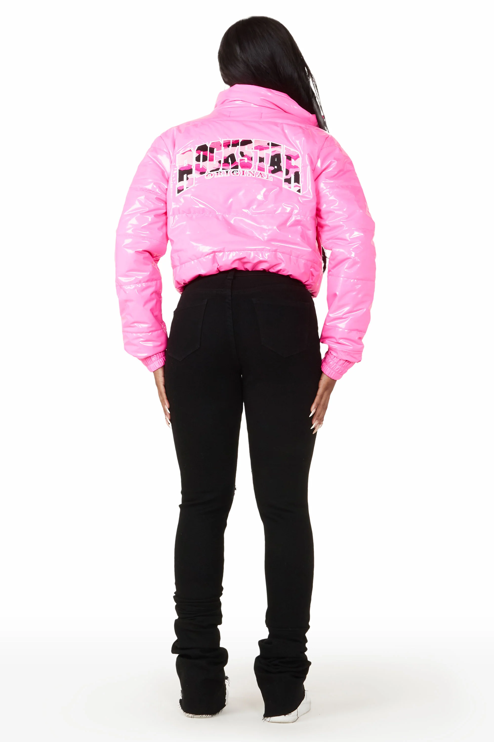 Keepin' Secrets Fuchsia Puffer Jacket - Image 4