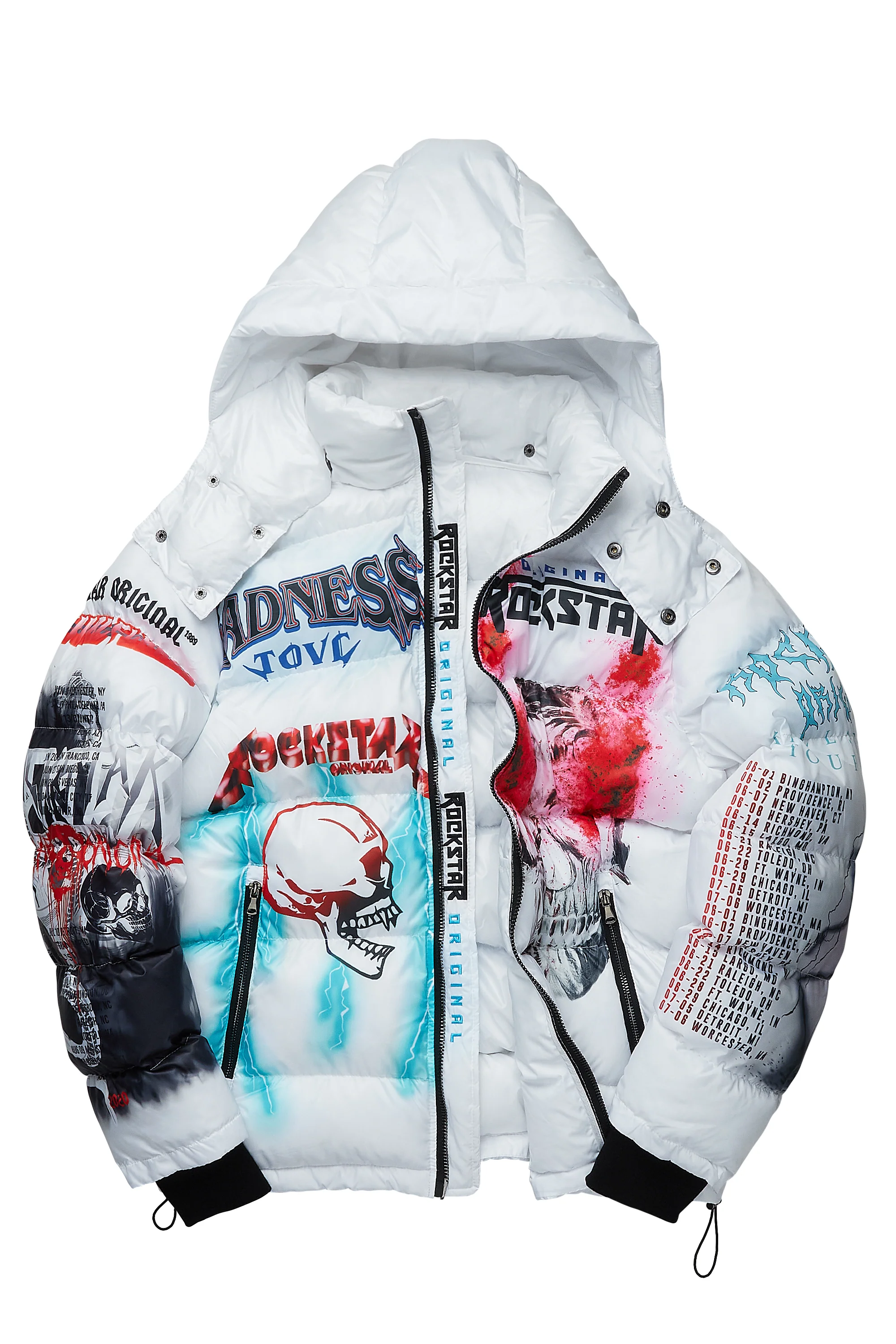 Baily White Oversized Puffer Jacket - Image 4