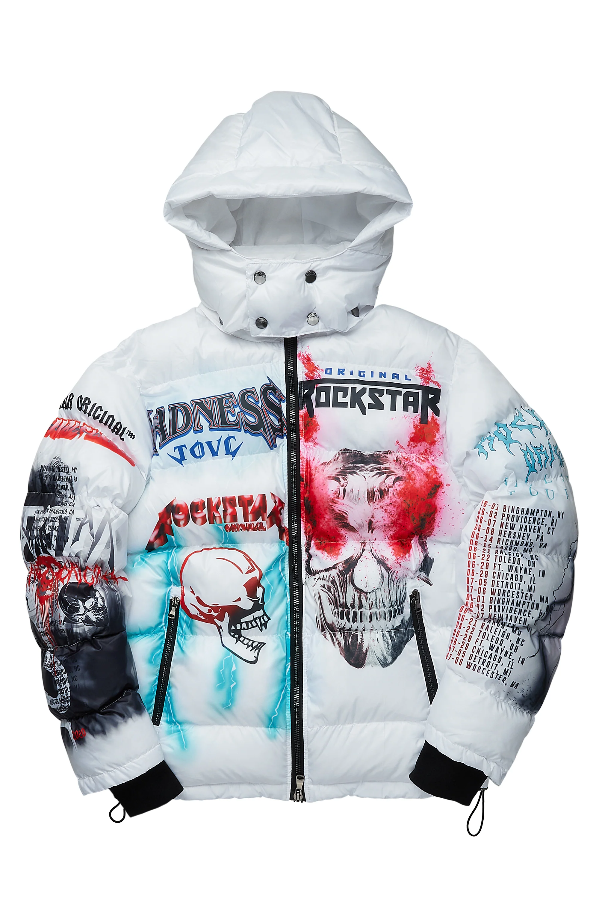 Baily White Oversized Puffer Jacket - Image 8