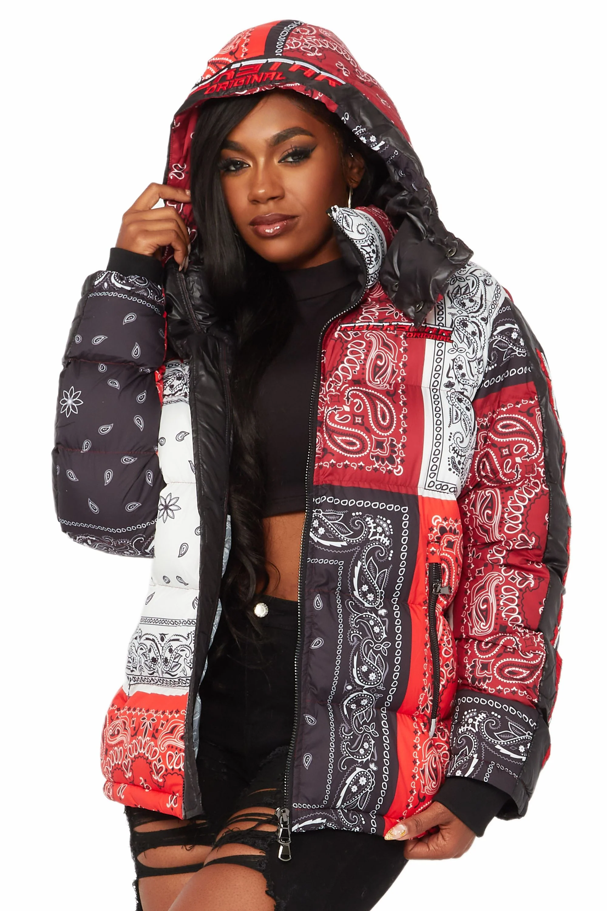 Who's Team Red Oversized Puffer Jacket - Image 14