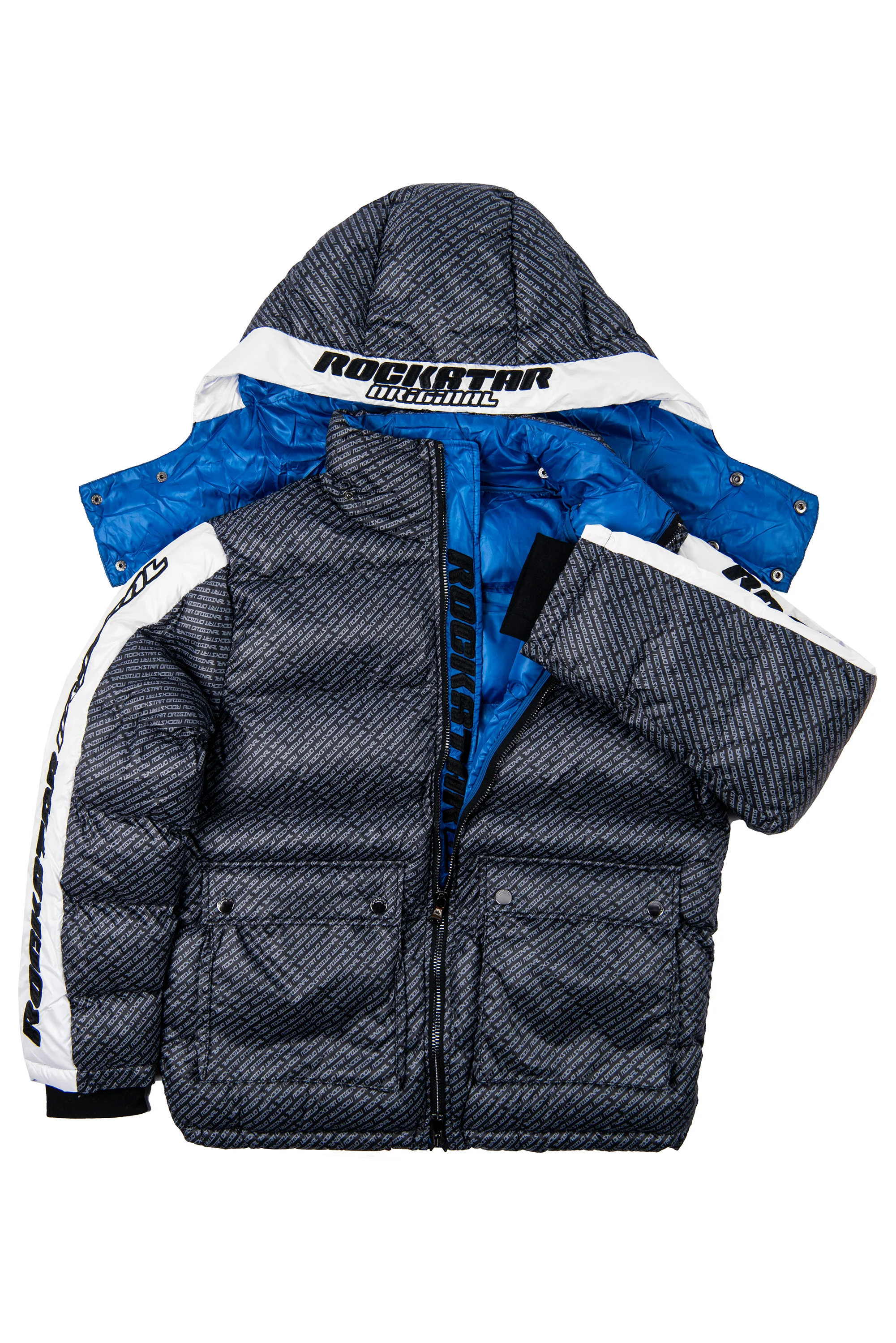 Luna Black Oversized Puffer Jacket - Image 2
