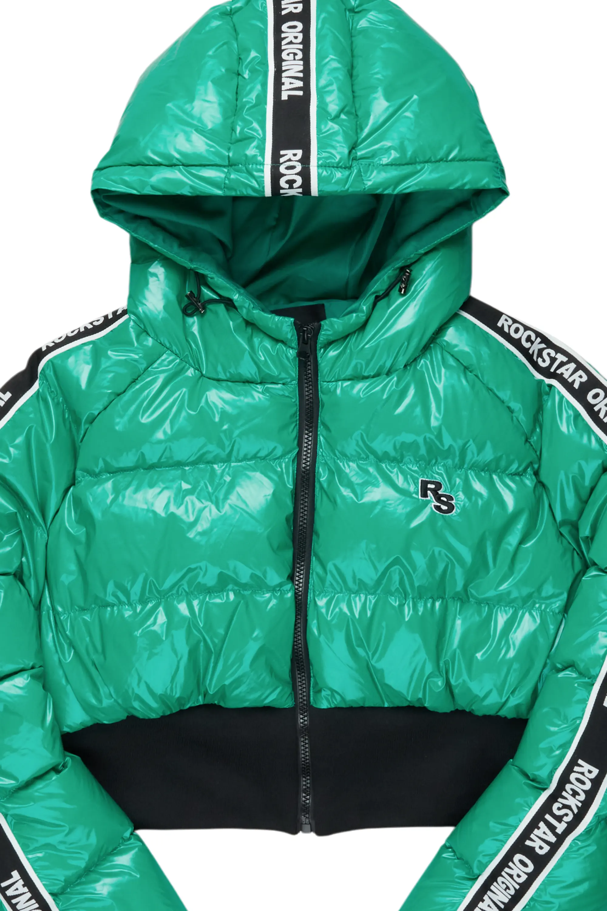 Jackey Green 2.0 Crop Puffer Jacket - Image 9