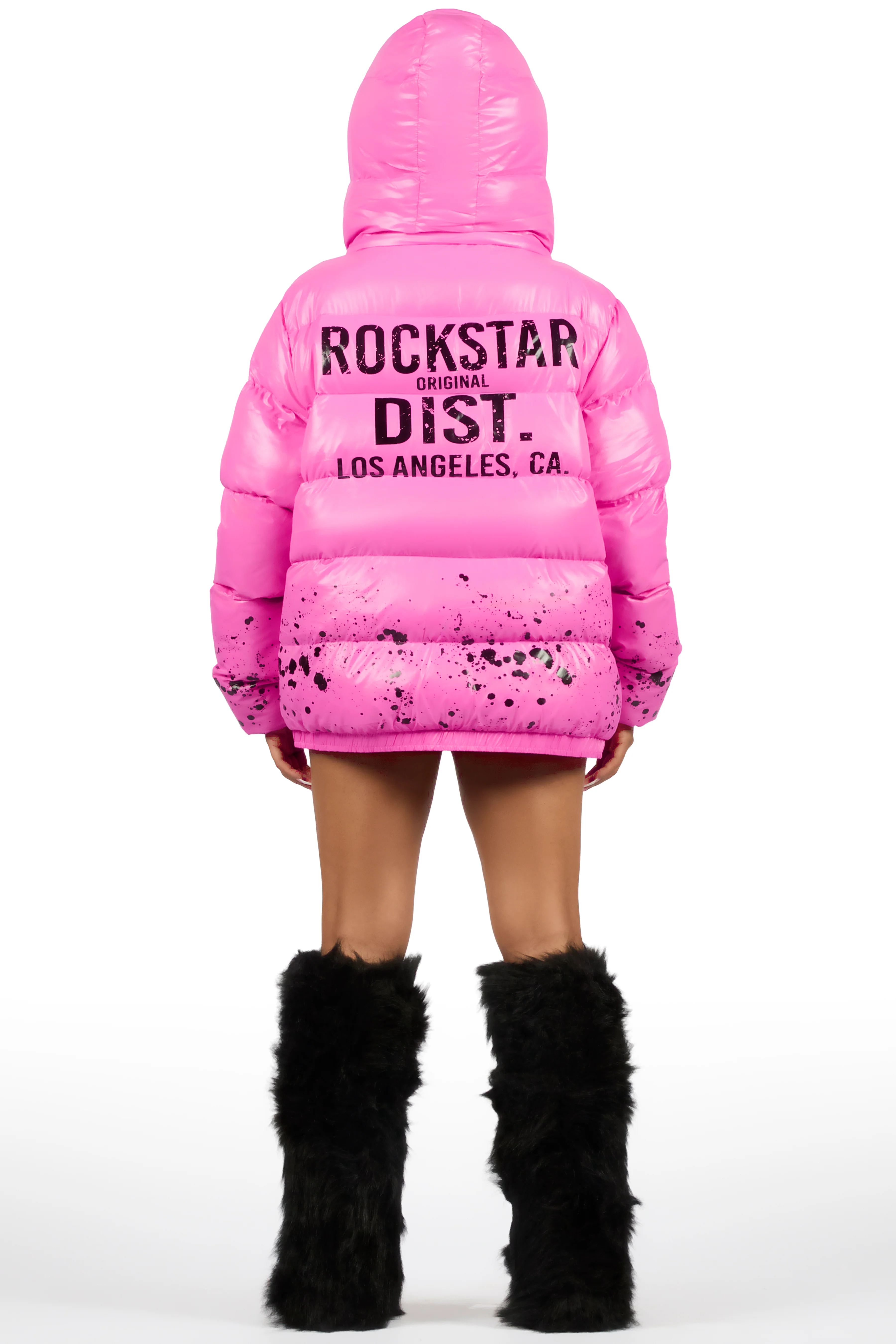 Art Dist. 2.0 Pink Puffer Jacket - Image 8