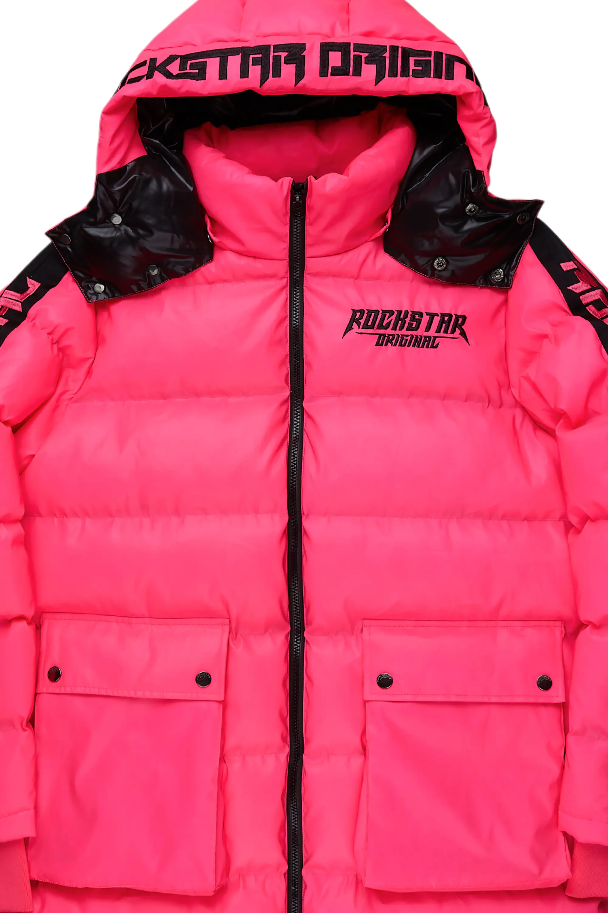 Nikita 2.0 Reflective Pink Puffer Jacket - Image 3