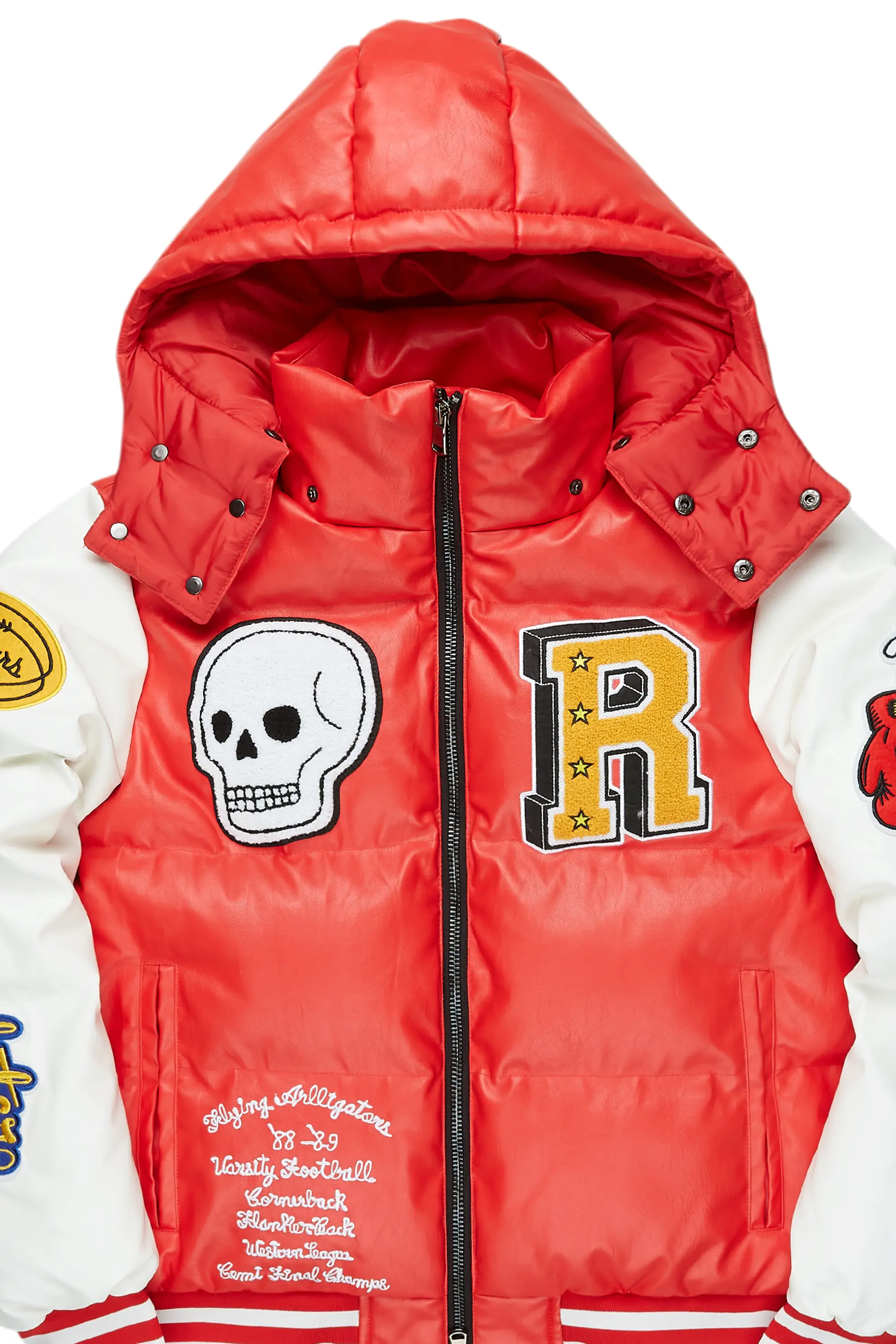 Shaniqua Red Oversized Puffer Jacket - Image 3