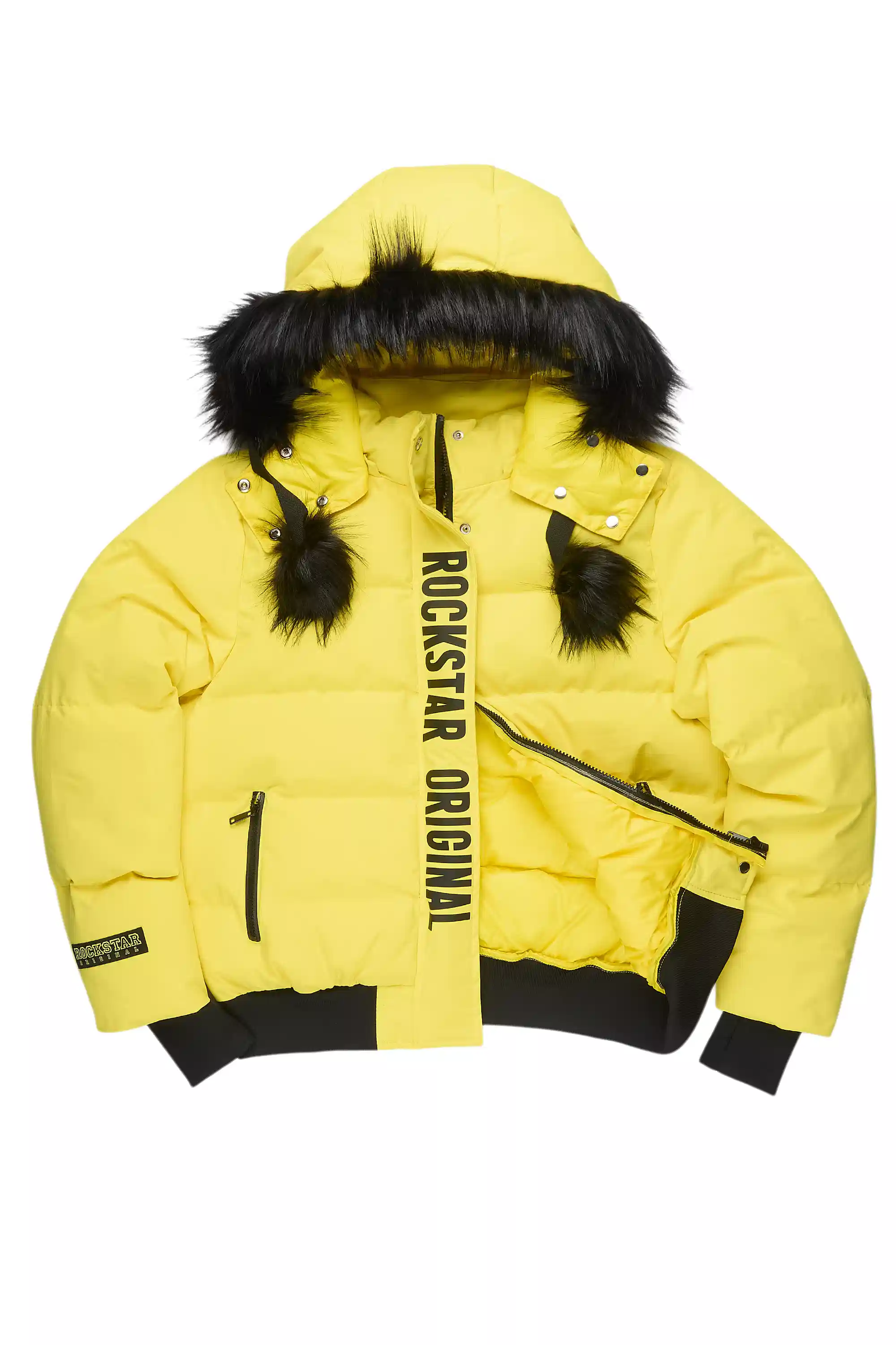 Keoni Yellow Puffer Jacket - Image 2