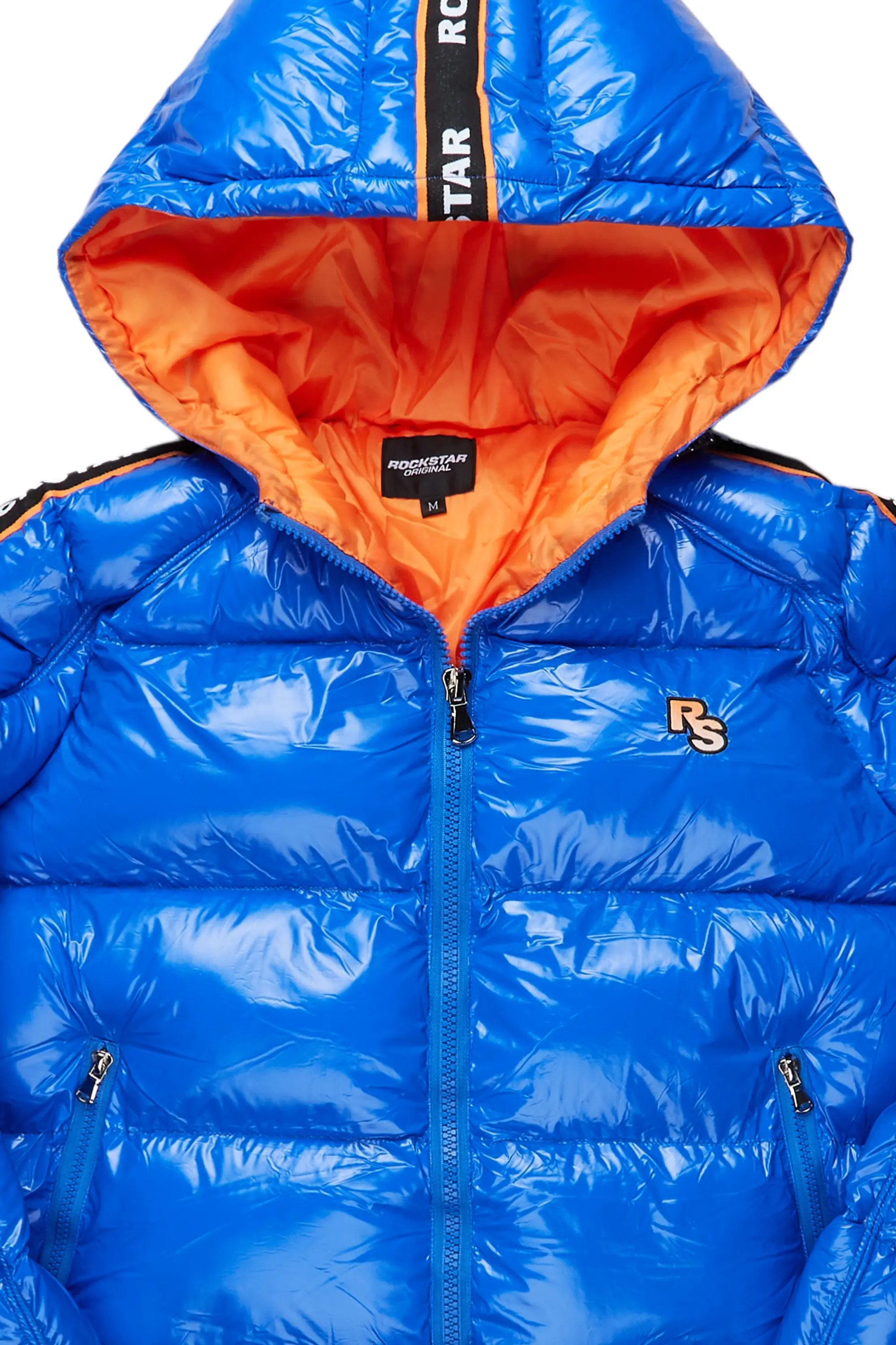 Jackey Royal Blue Puffer Jacket - Image 3