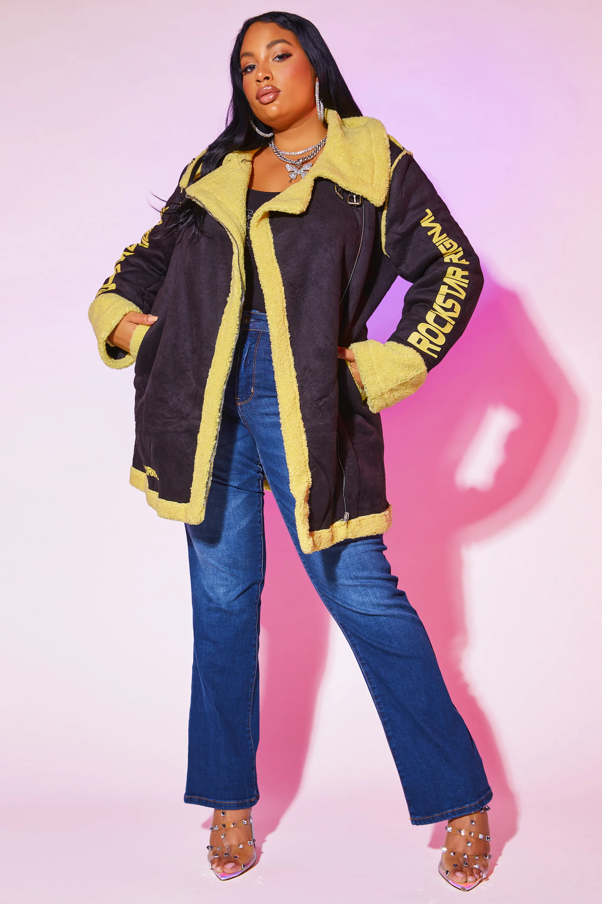 Charlotte Jacket - Black/Yellow - Image 7