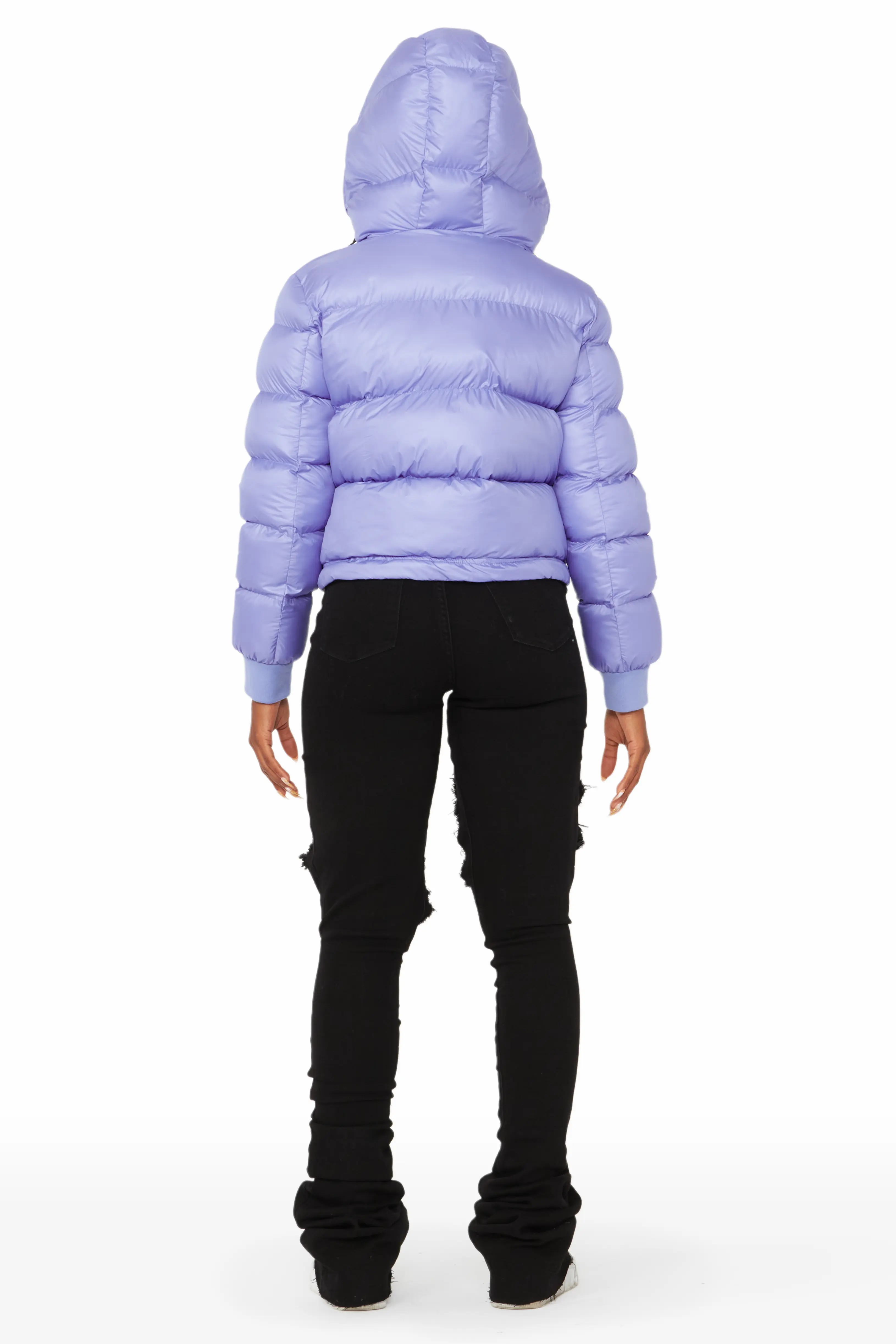 Rose Iridescent Puffer Jacket - Image 16