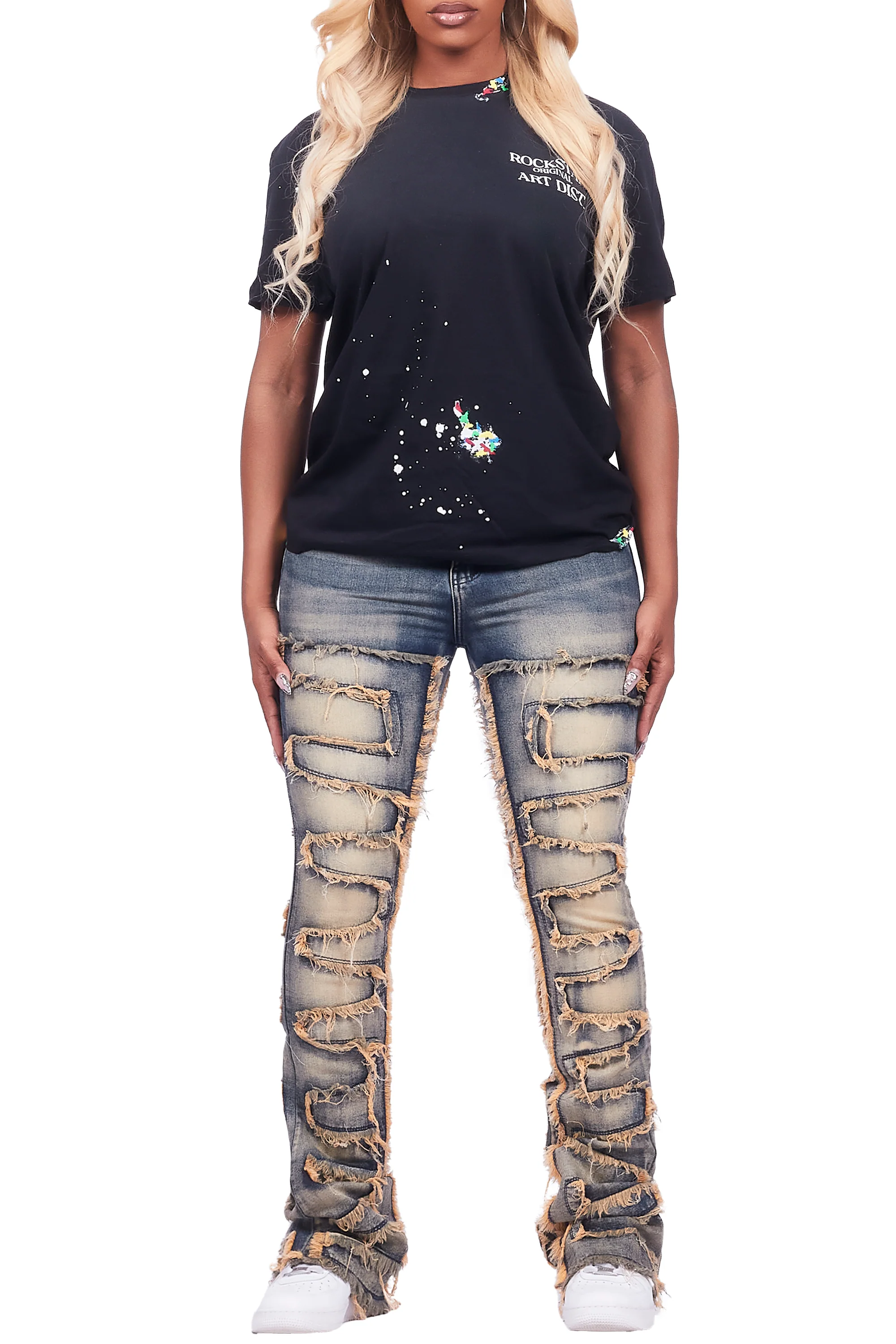 Laahanti Black/Tint T-Shirt & Jean Set - Image 6