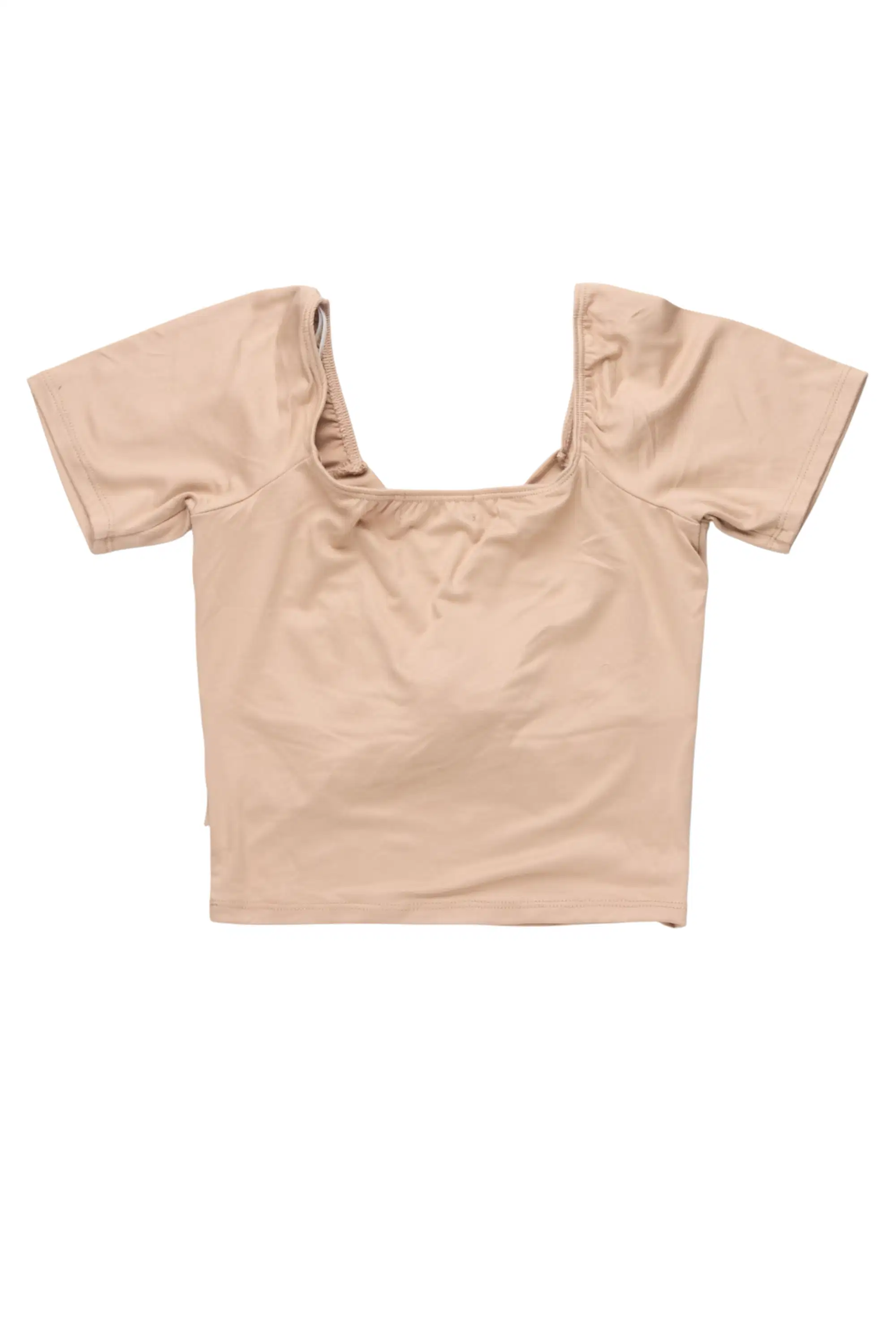 Quishana Taupe Short Sleeve Top - Image 3