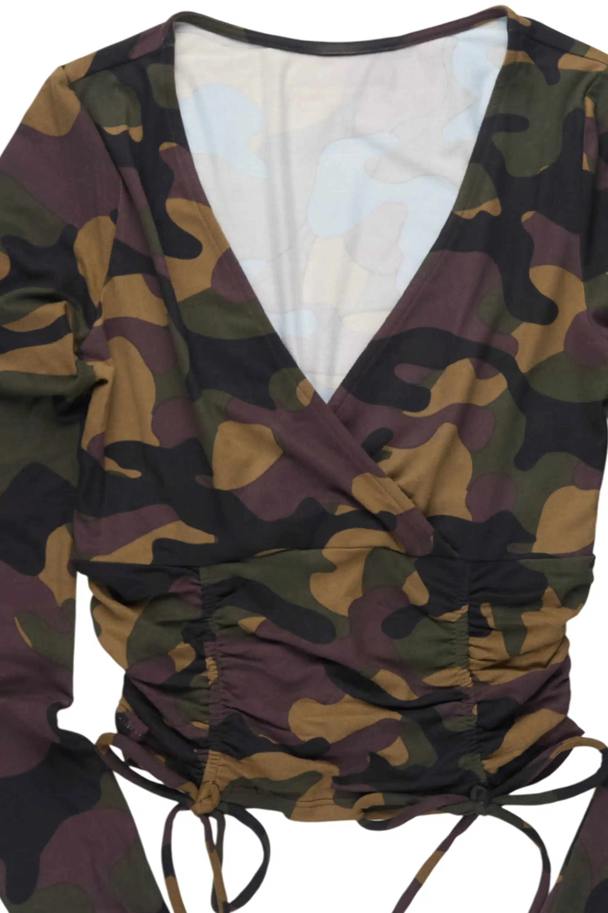 Jakiya Camo Long Sleeve Top - Image 2