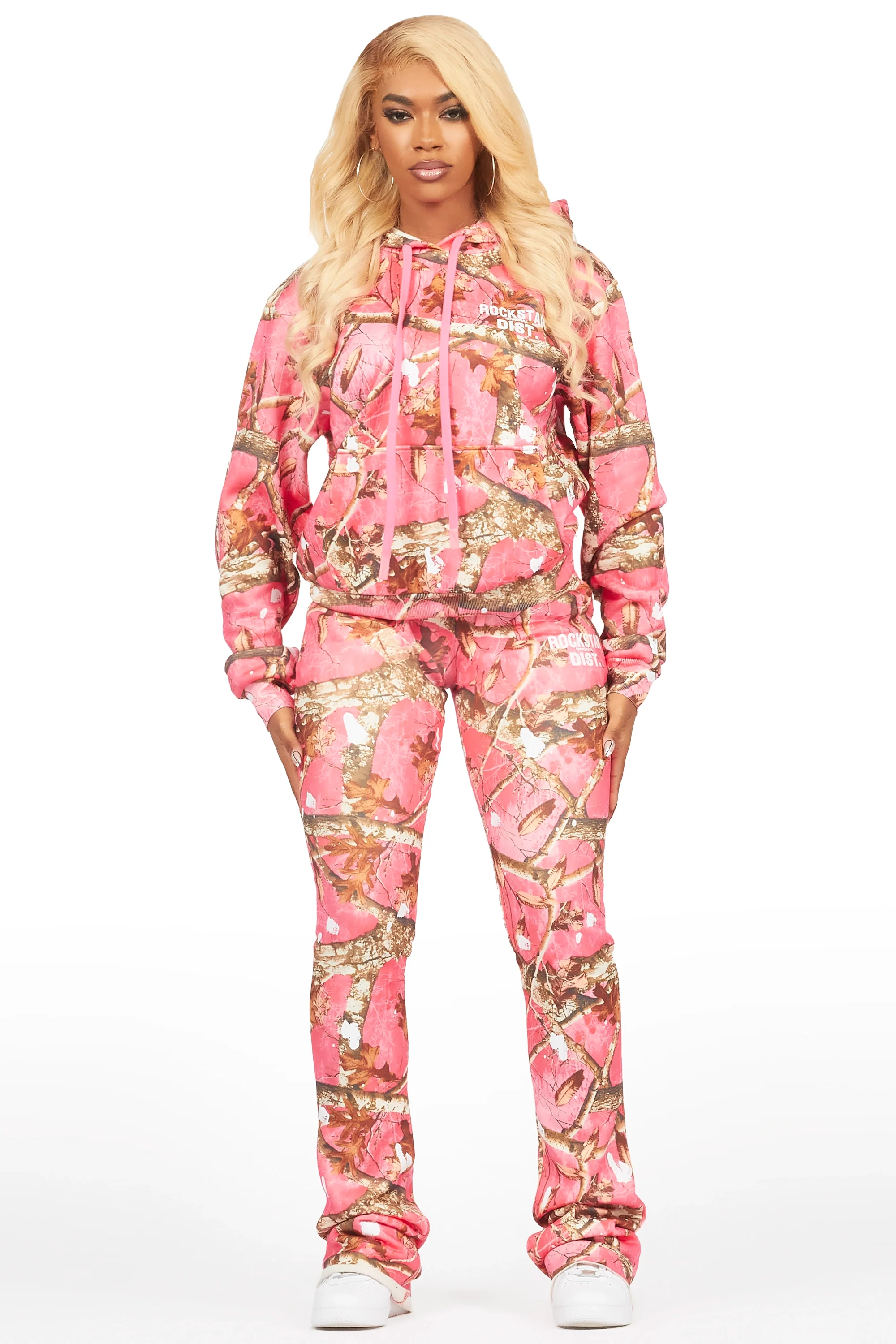 Hadley Pink Tree Camo Super Stacked Trackset - Image 2