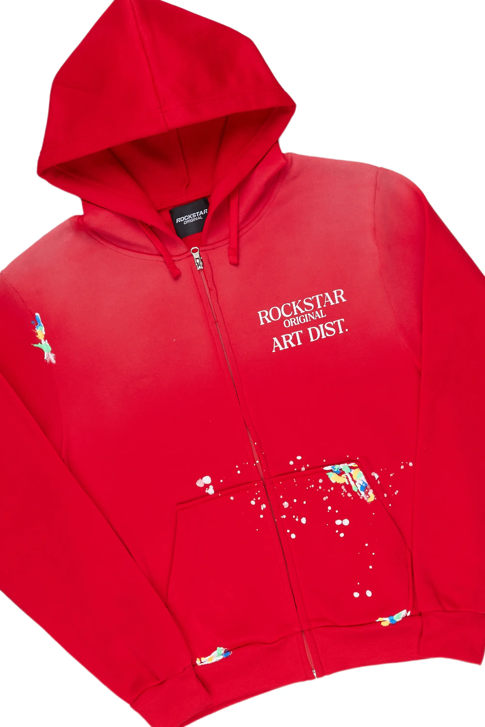 Tanazia Red Zip Up Super Stacked Trackset - Image 6