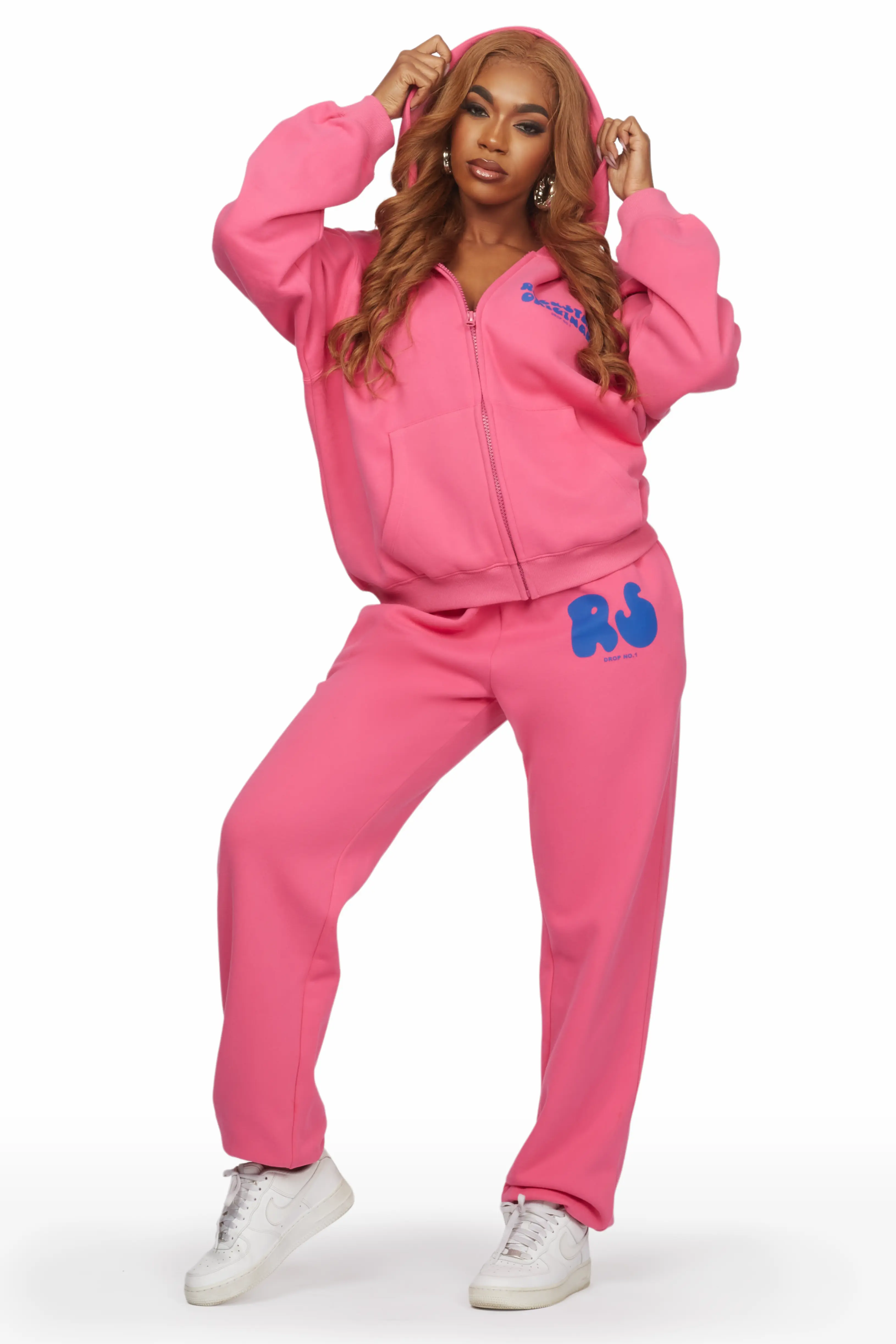 Shandee Hot Pink Oversized Trackset - Image 5