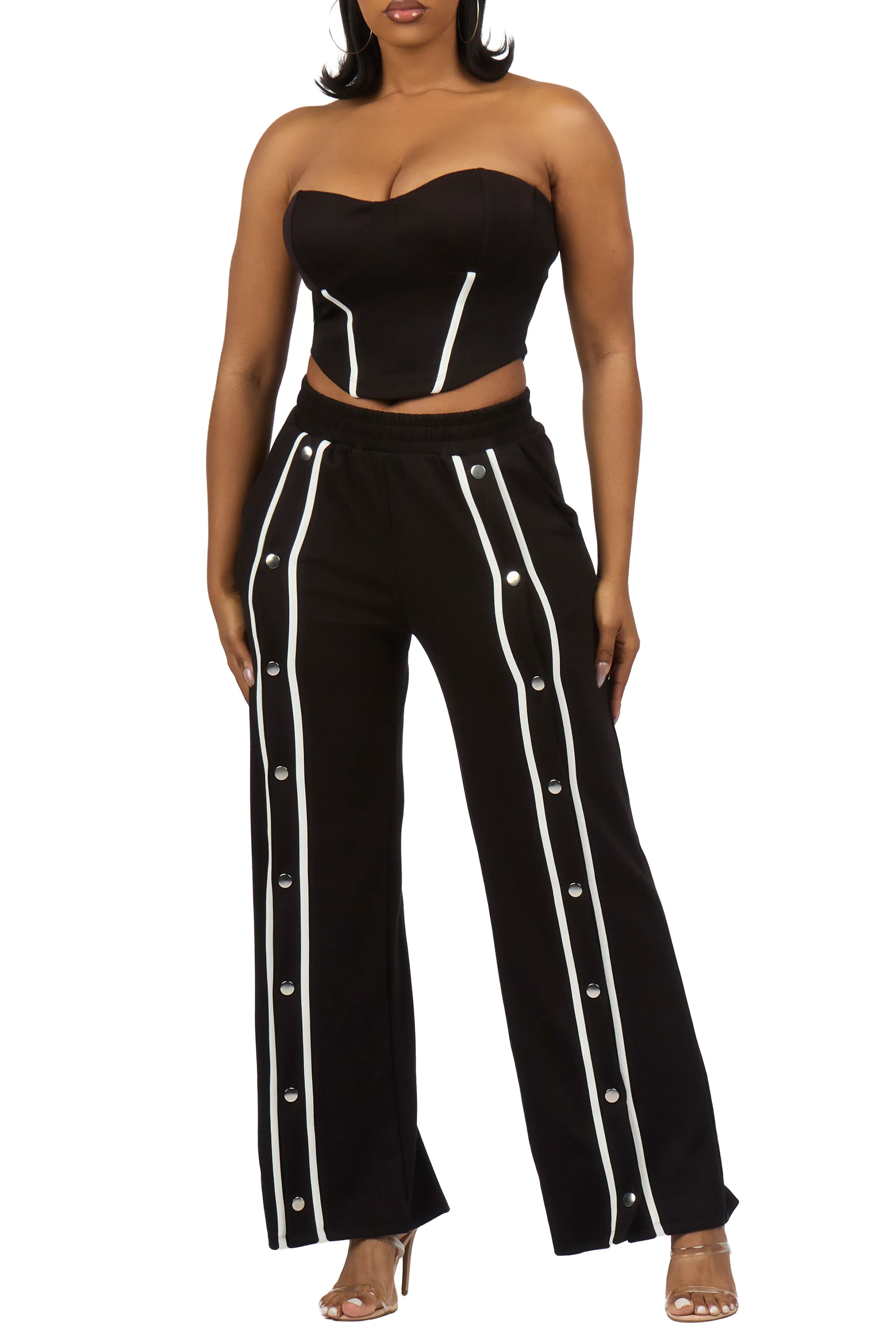 Decotah Black Tube Lounge Track Set - Image 4