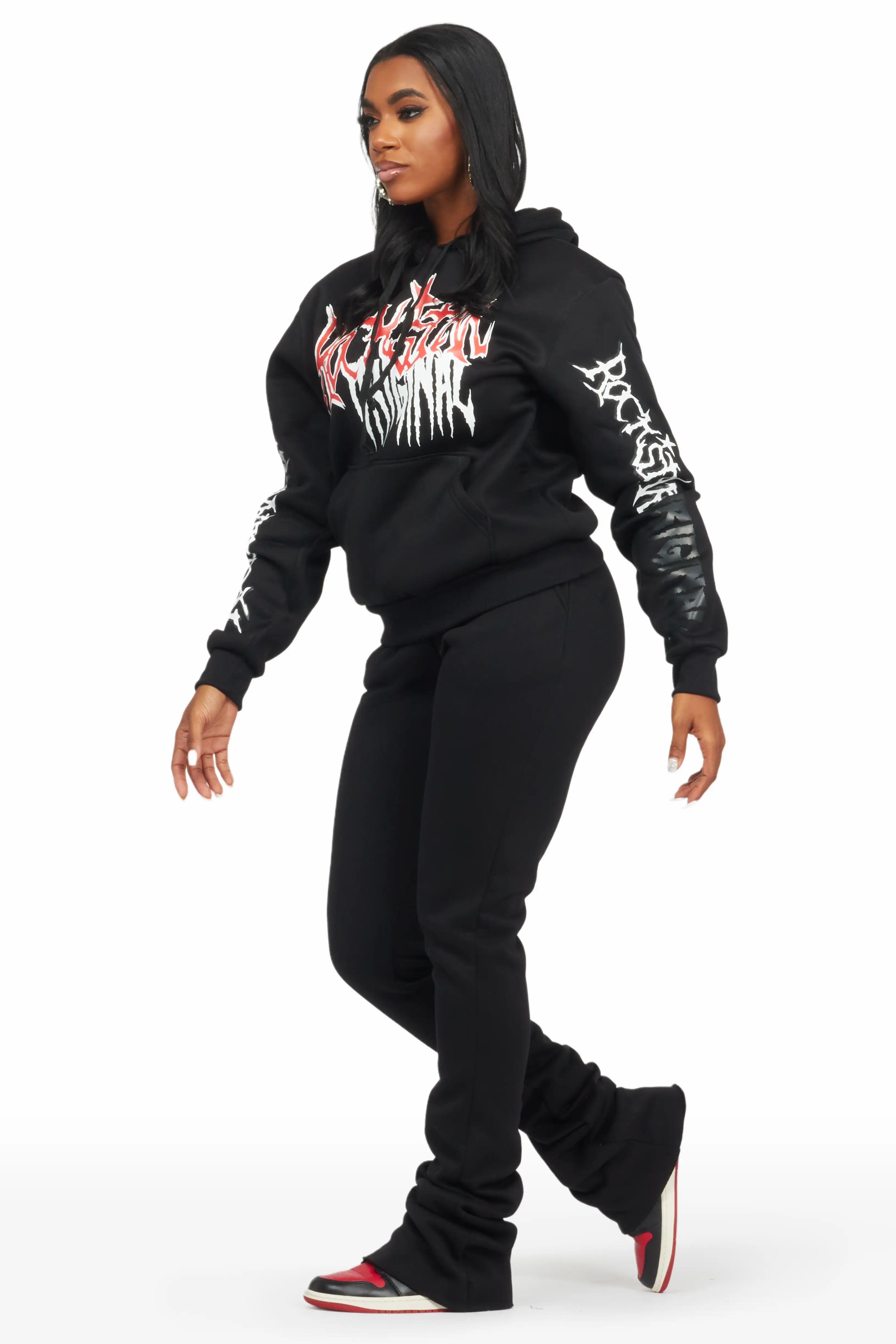 Oliviee Black Super Stacked Trackset - Image 4