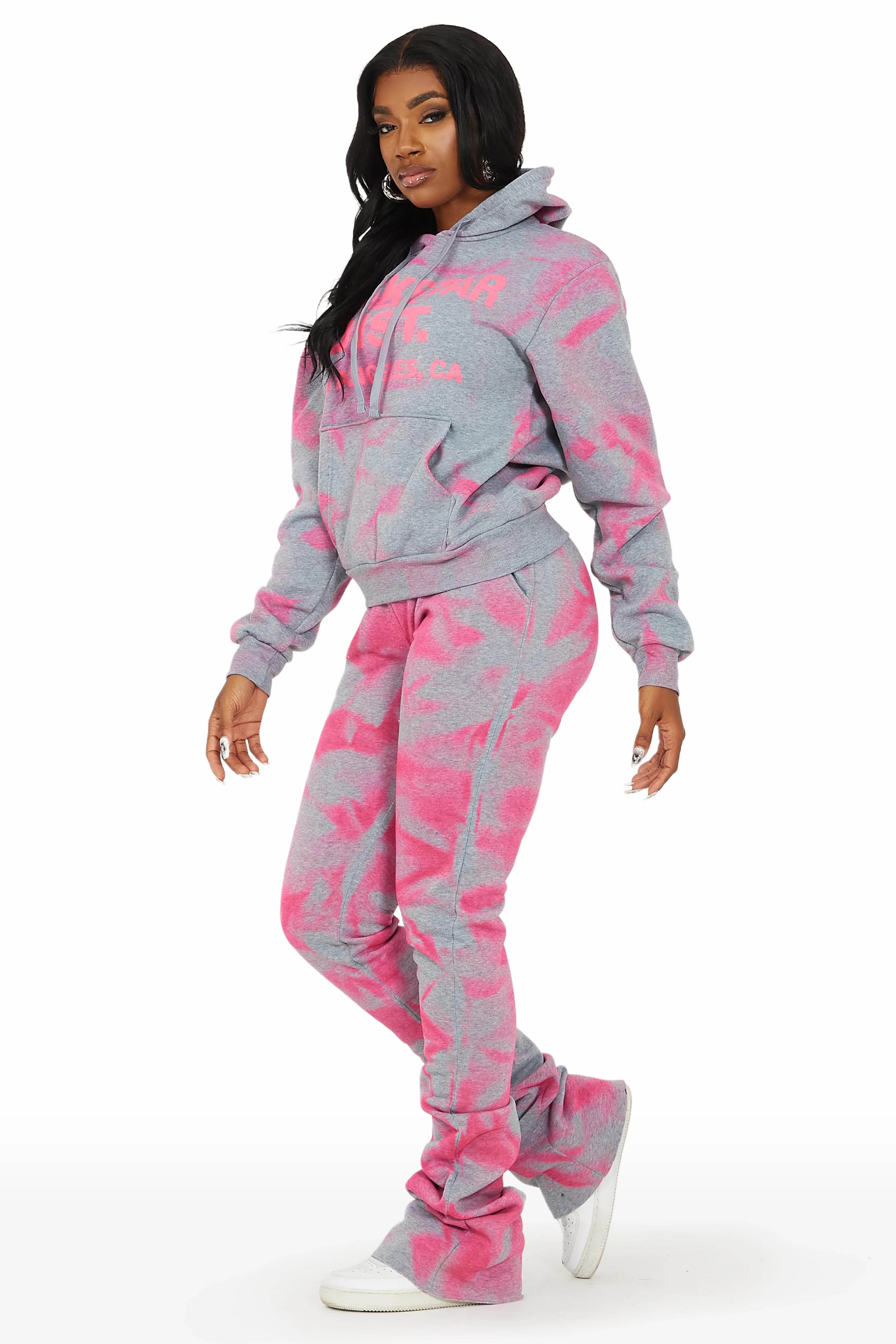 Zenobia Heather Grey Super Stacked Trackset - Image 3