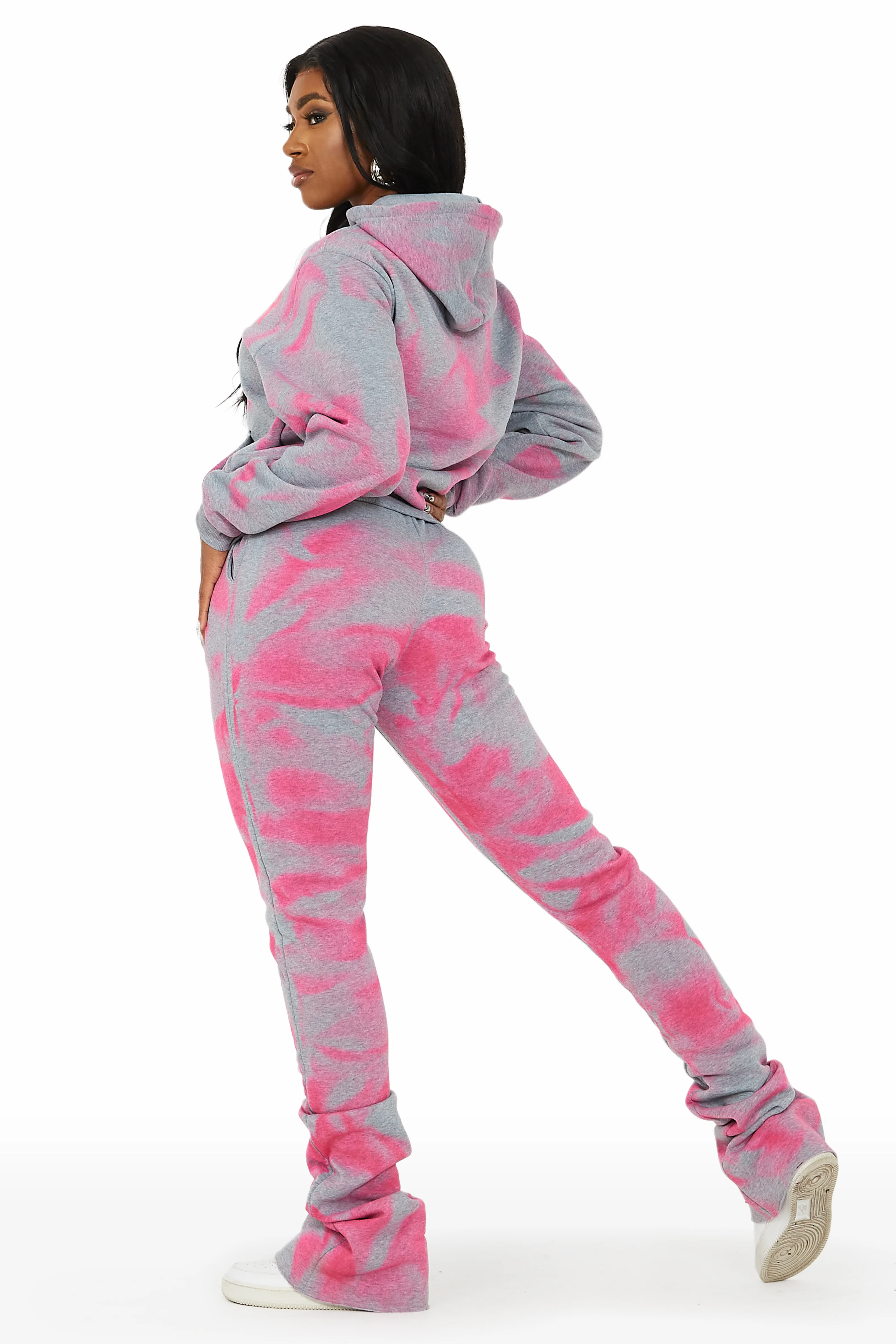 Zenobia Heather Grey Super Stacked Trackset - Image 5