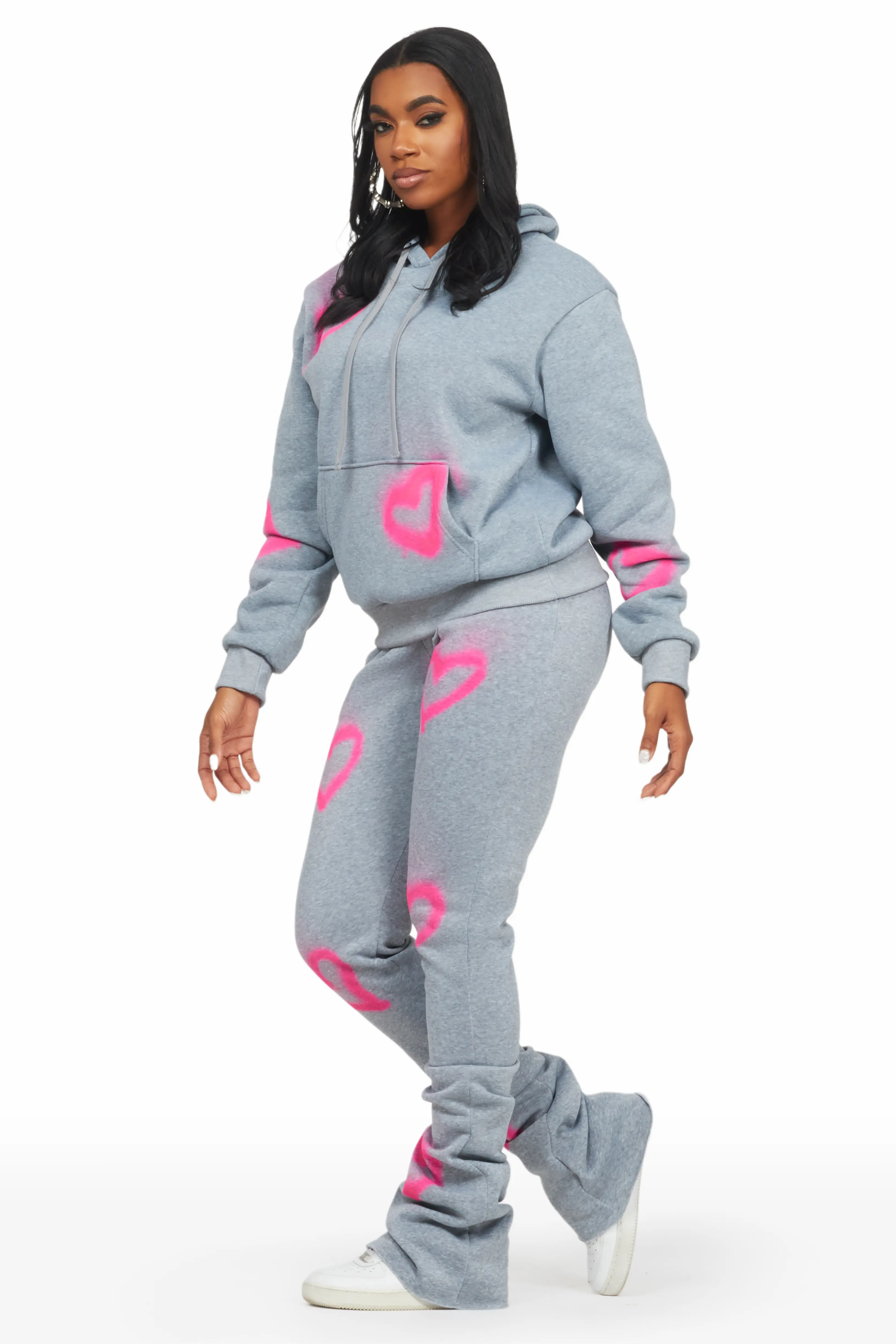 Monika Heather Grey Super Stacked Trackset - Image 5