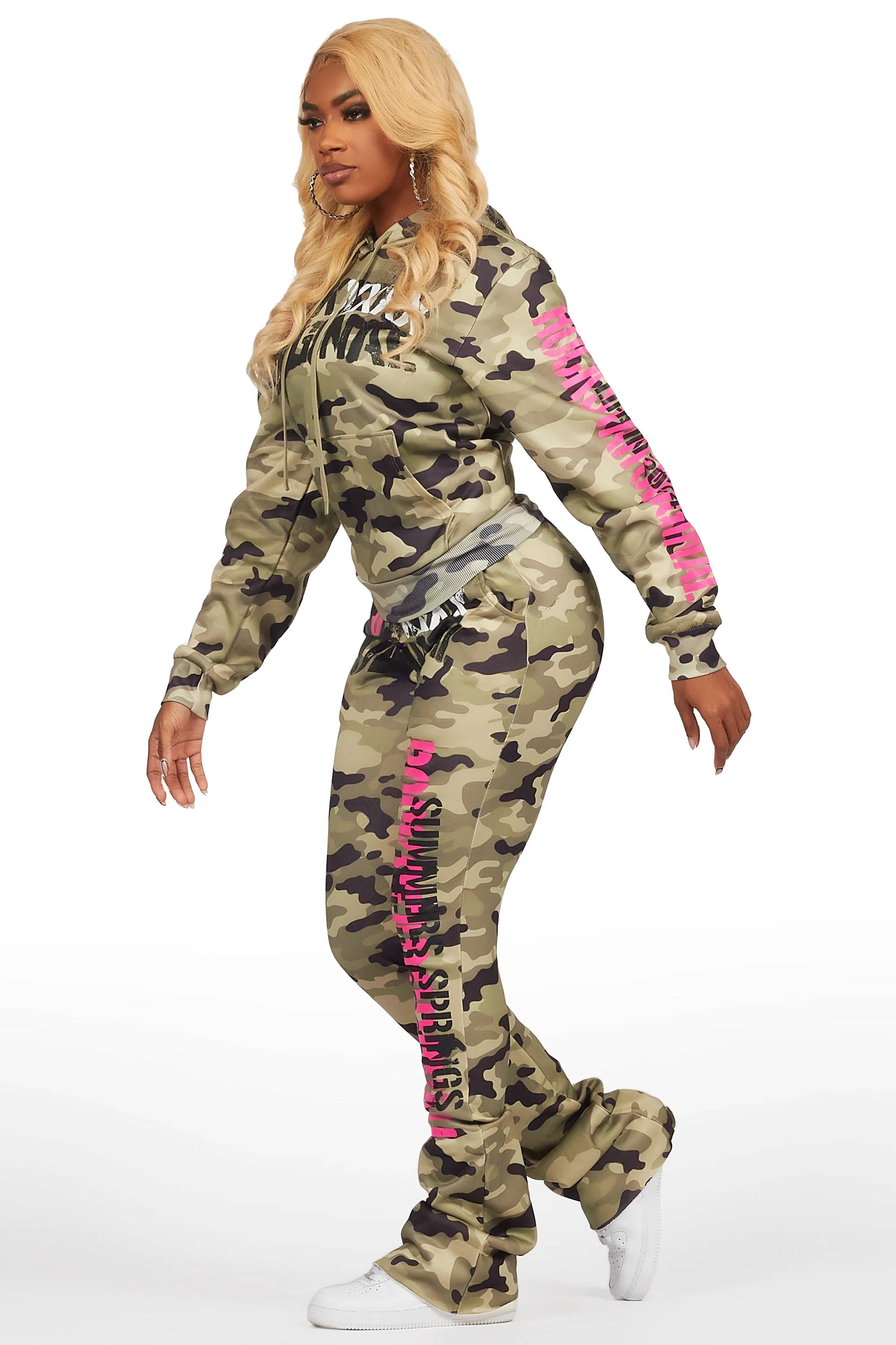Lamani Green Camo Super Stacked Trackset - Image 4