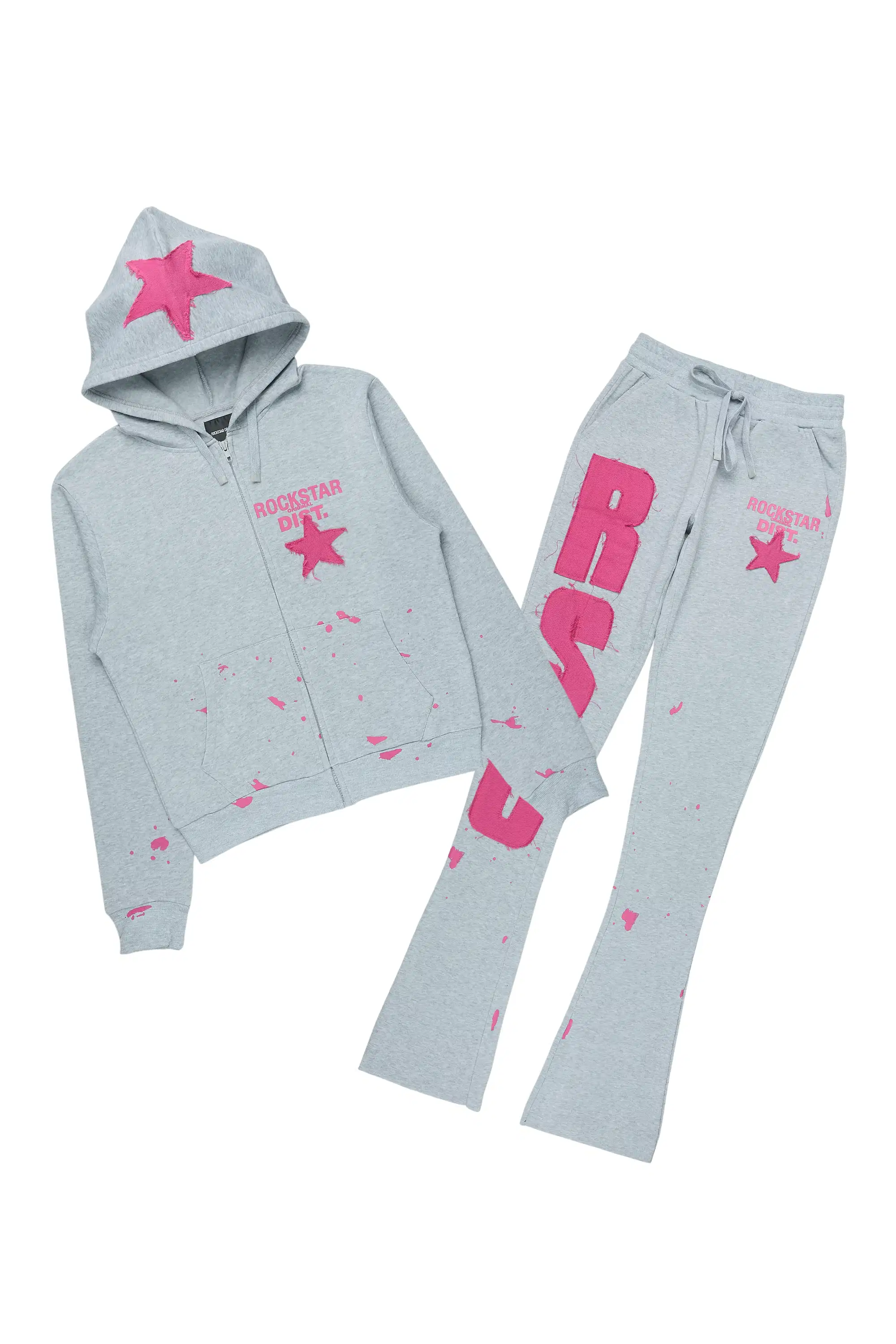 Shiniya Heather Grey Super Stacked Trackset - Image 2