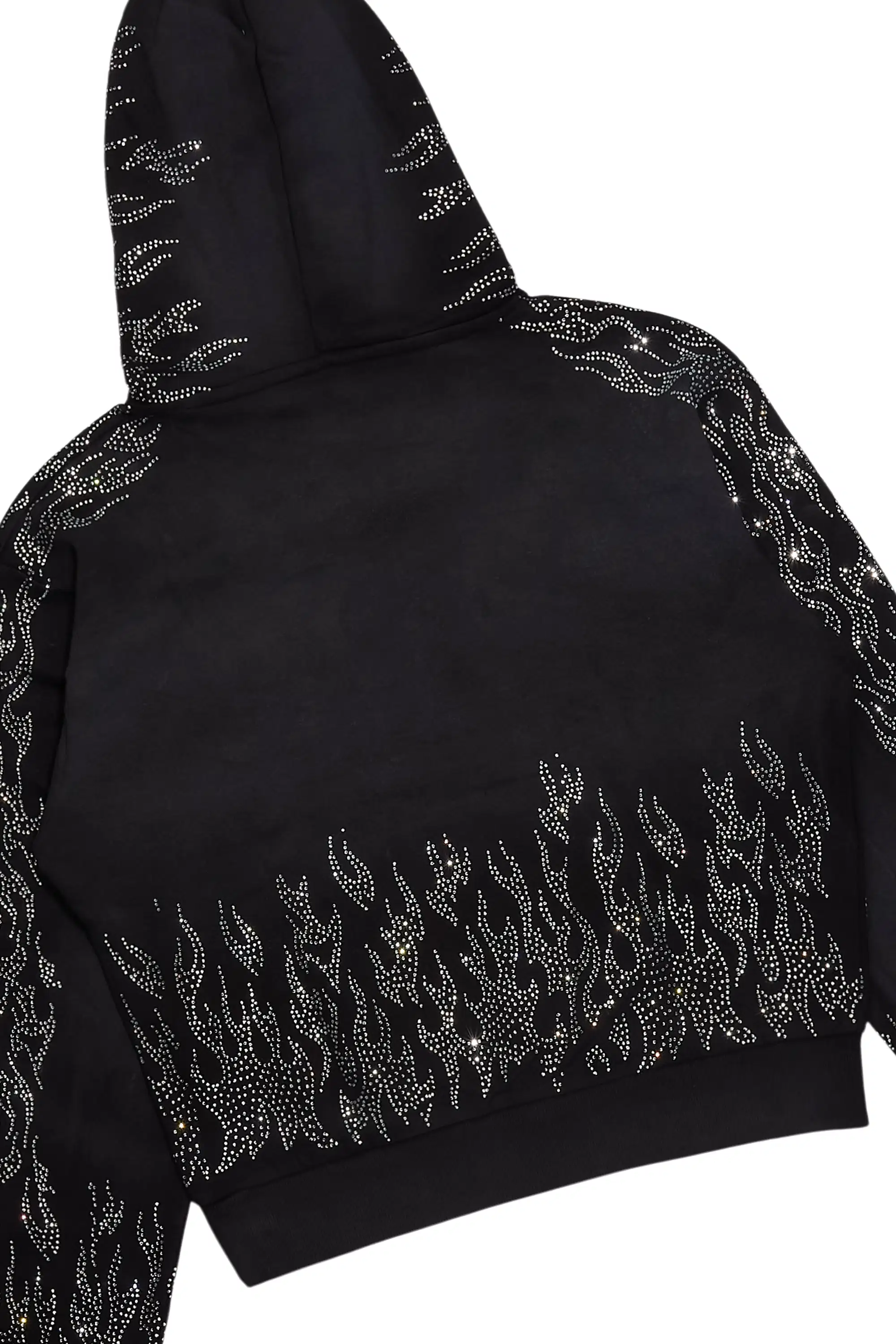 Alaena Black Rhinestone Stacked Trackset - Image 6