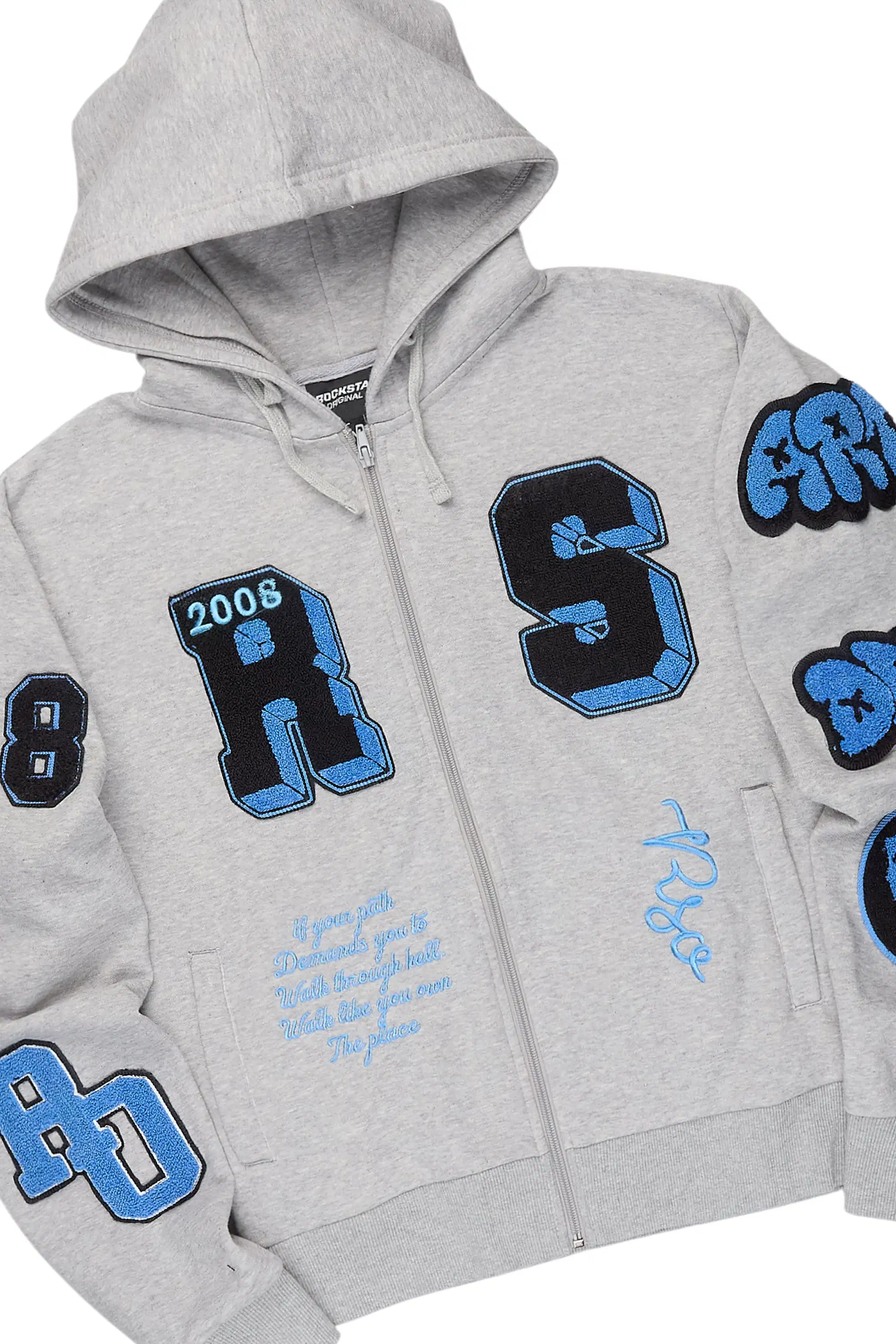 Leslee Heather Grey Super Stacked Trackset - Image 2