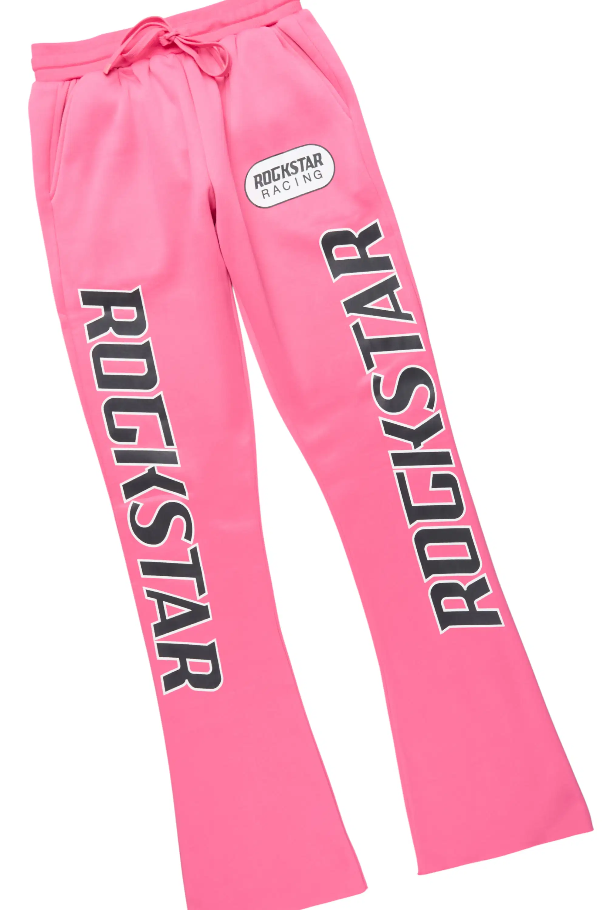Tarie Hot Pink Zip Up Super Stacked Track Set - Image 8