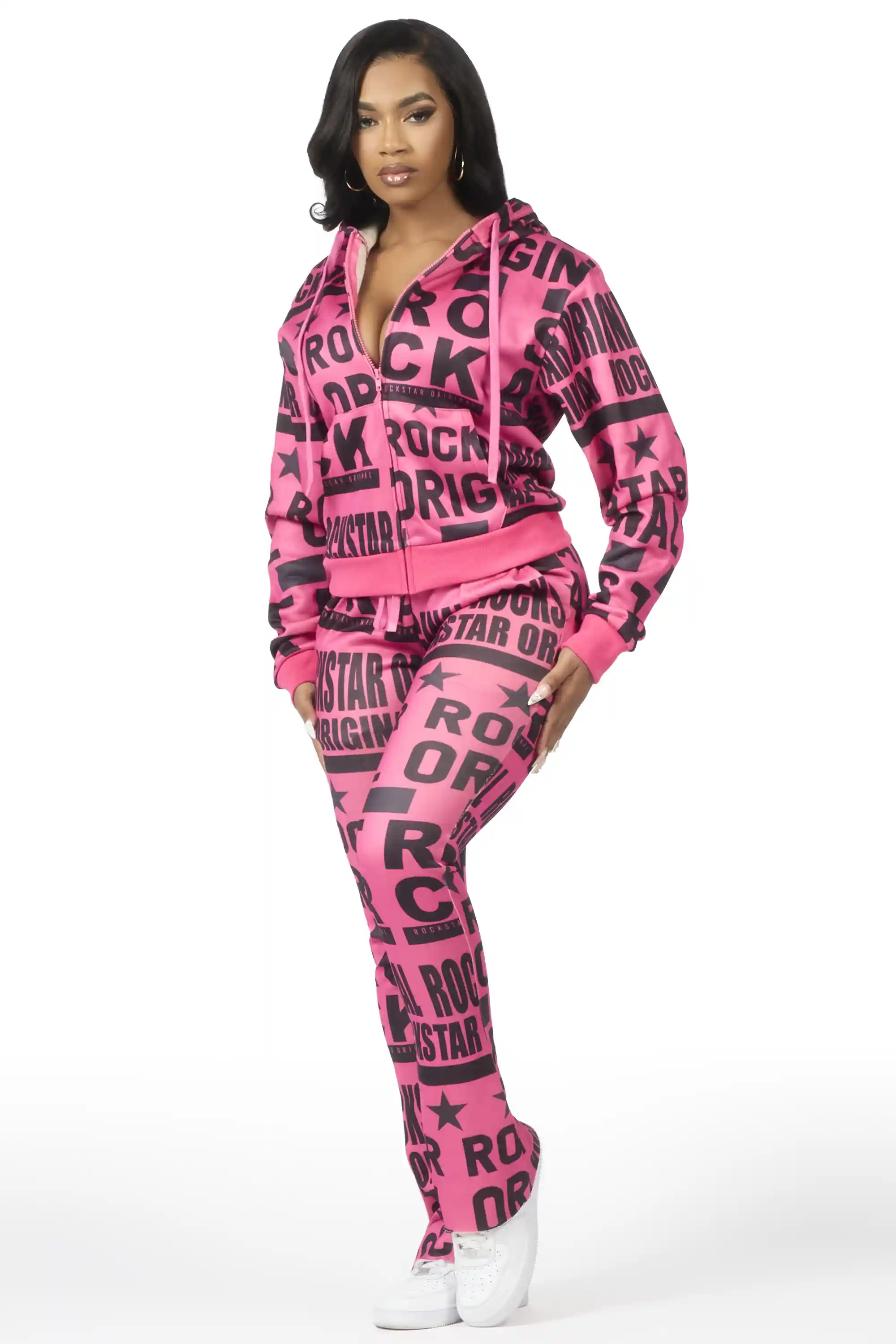 Rikelle Hot Pink Printed Track Set - Image 2