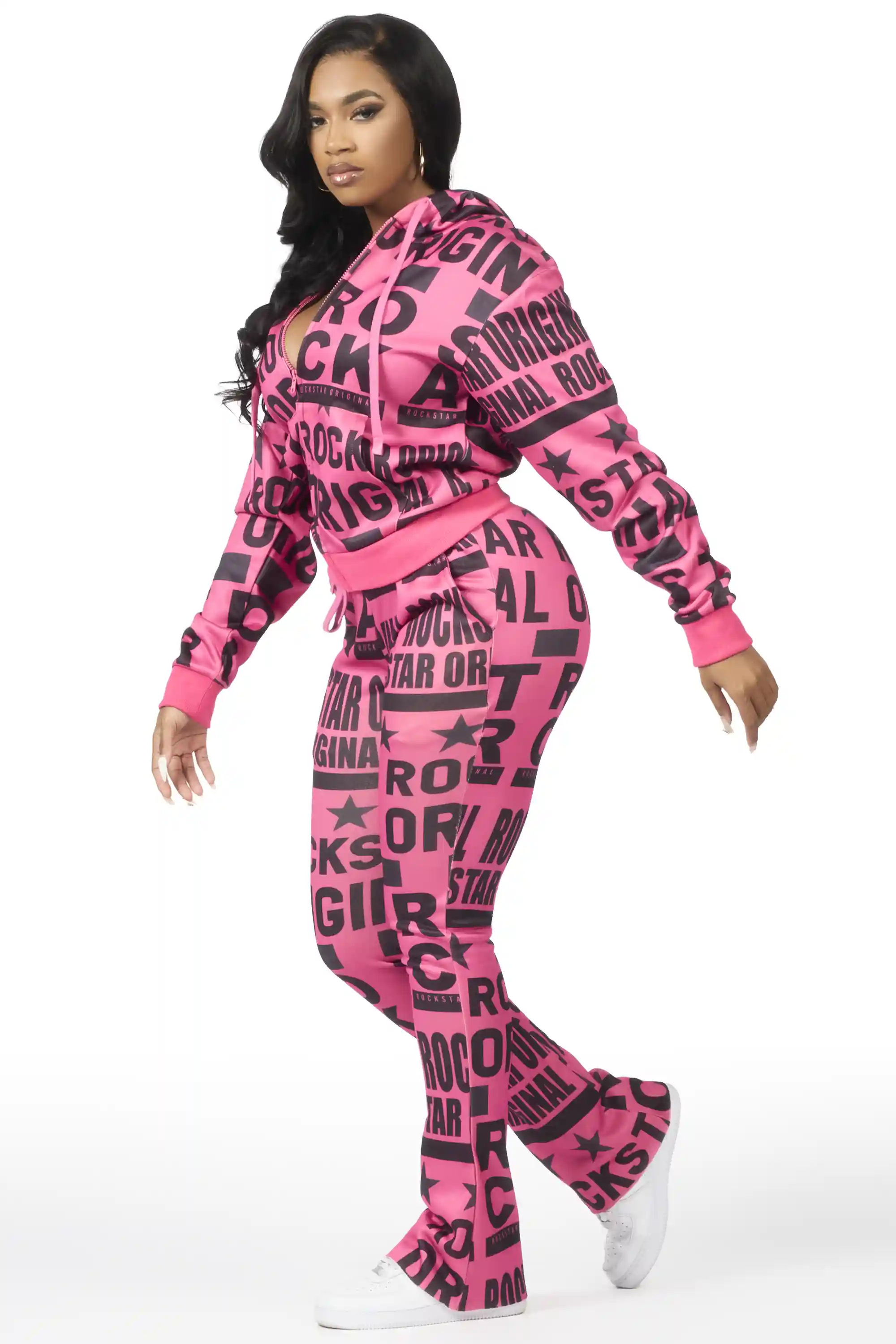 Rikelle Hot Pink Printed Track Set - Image 4