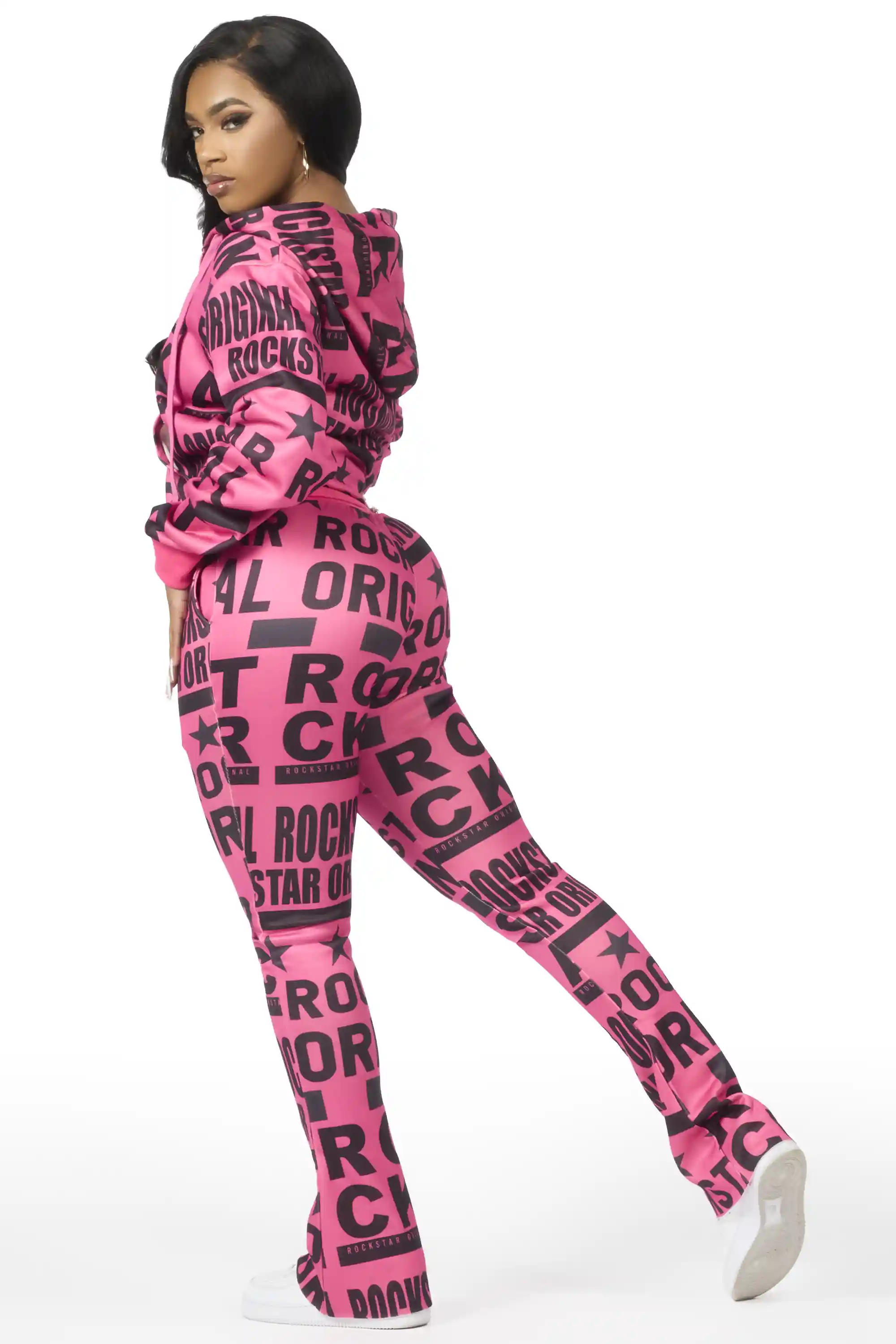 Rikelle Hot Pink Printed Track Set - Image 6