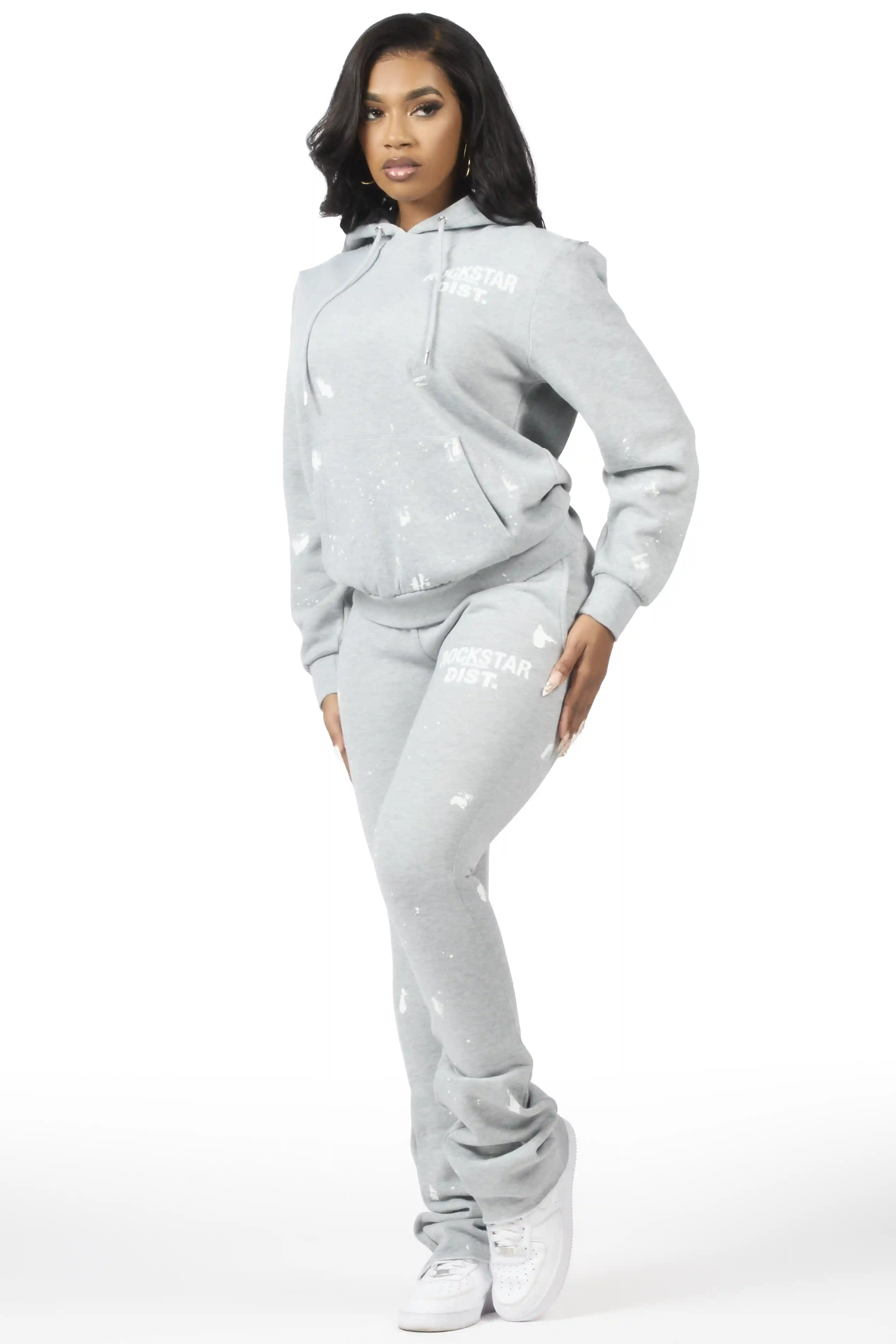 Jhalana H.Grey Stacked Track Set