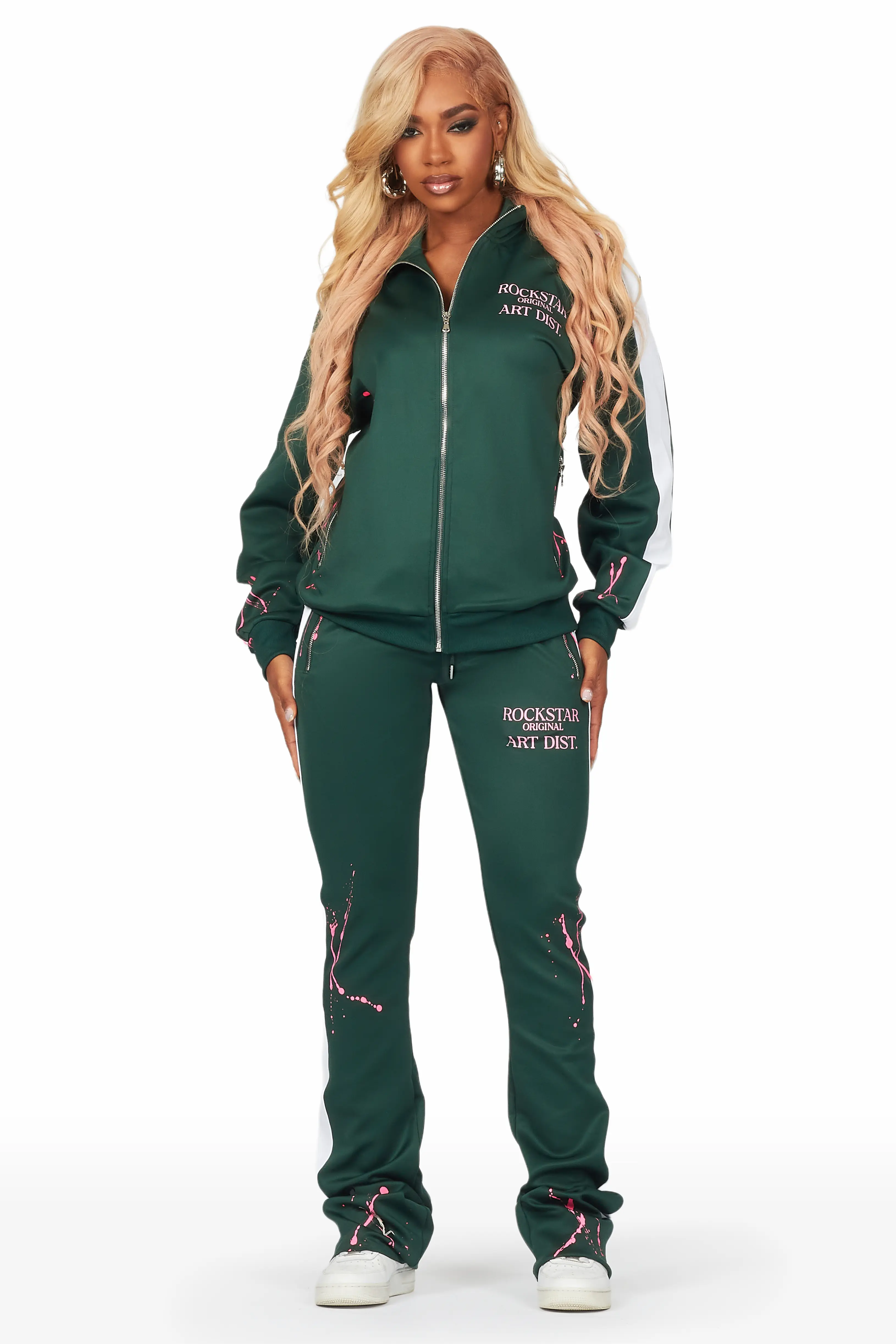 Tara Green Tricot Stacked Trackset