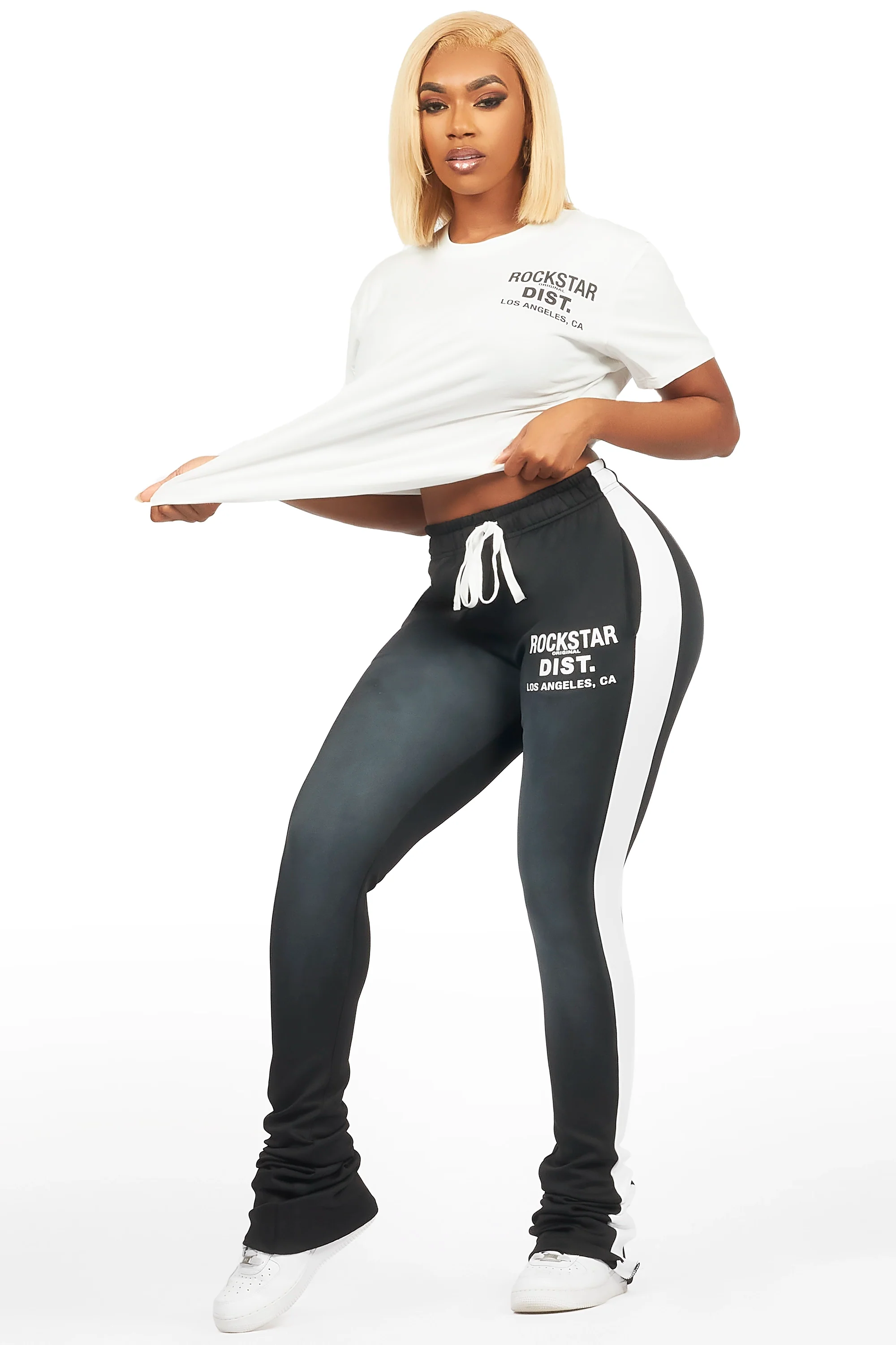 Atlanty 2.0 White/Black T-Shirt Trackset - Image 3