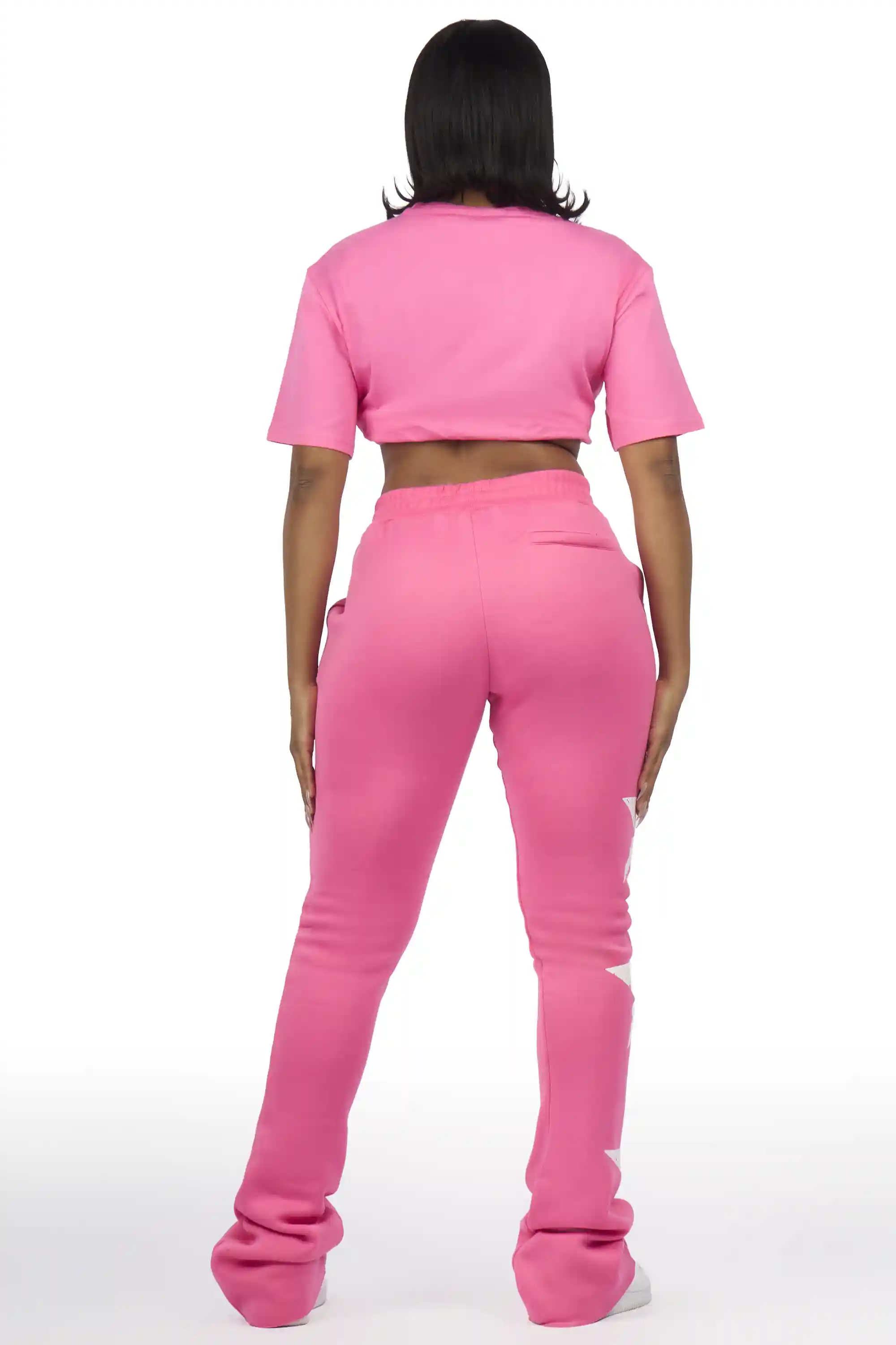 Chavonne Bubblegum Pink T-Shirt Trackset - Image 5