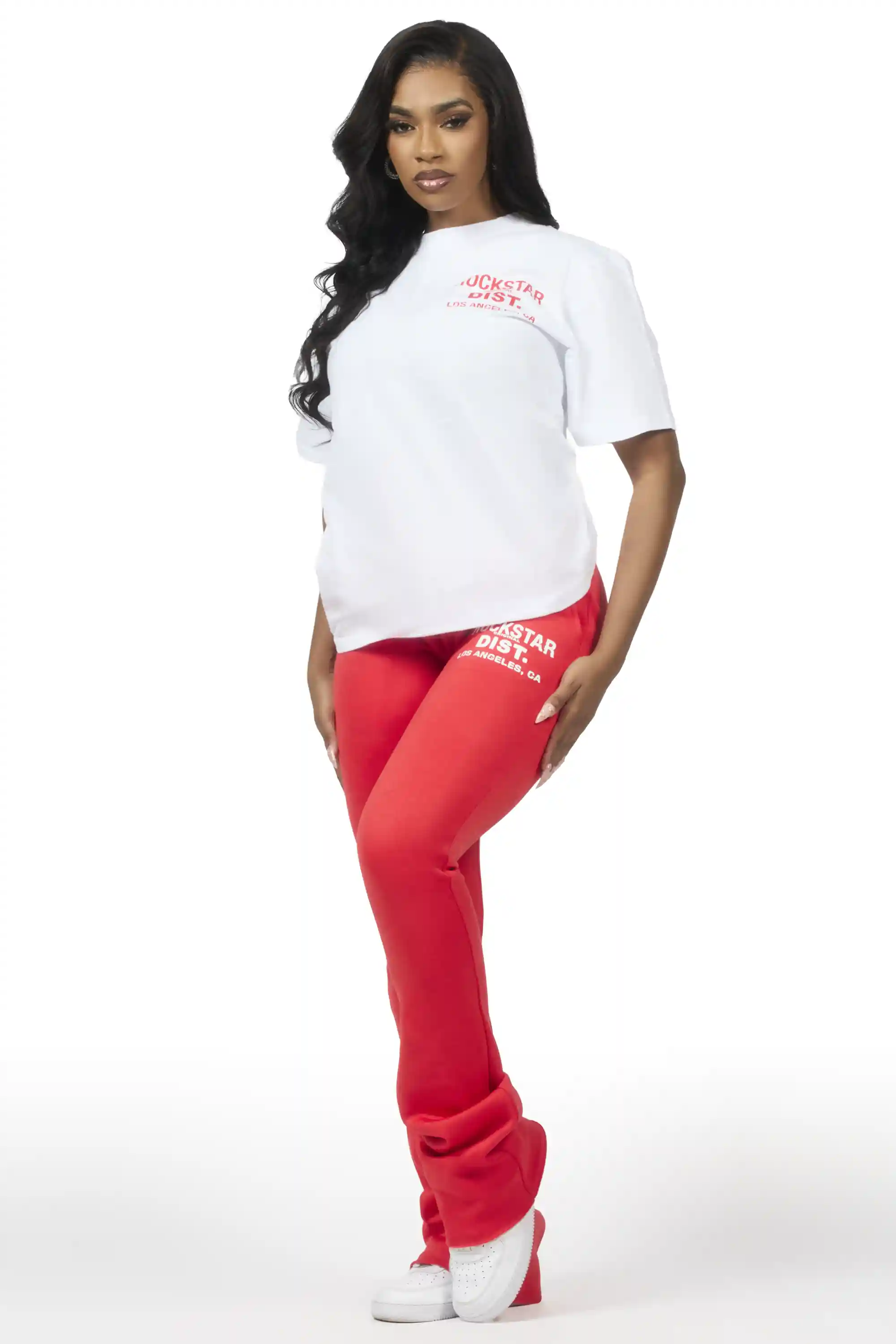 Dalasia 2.0 White/Red T-Shirt Track Set - Image 3