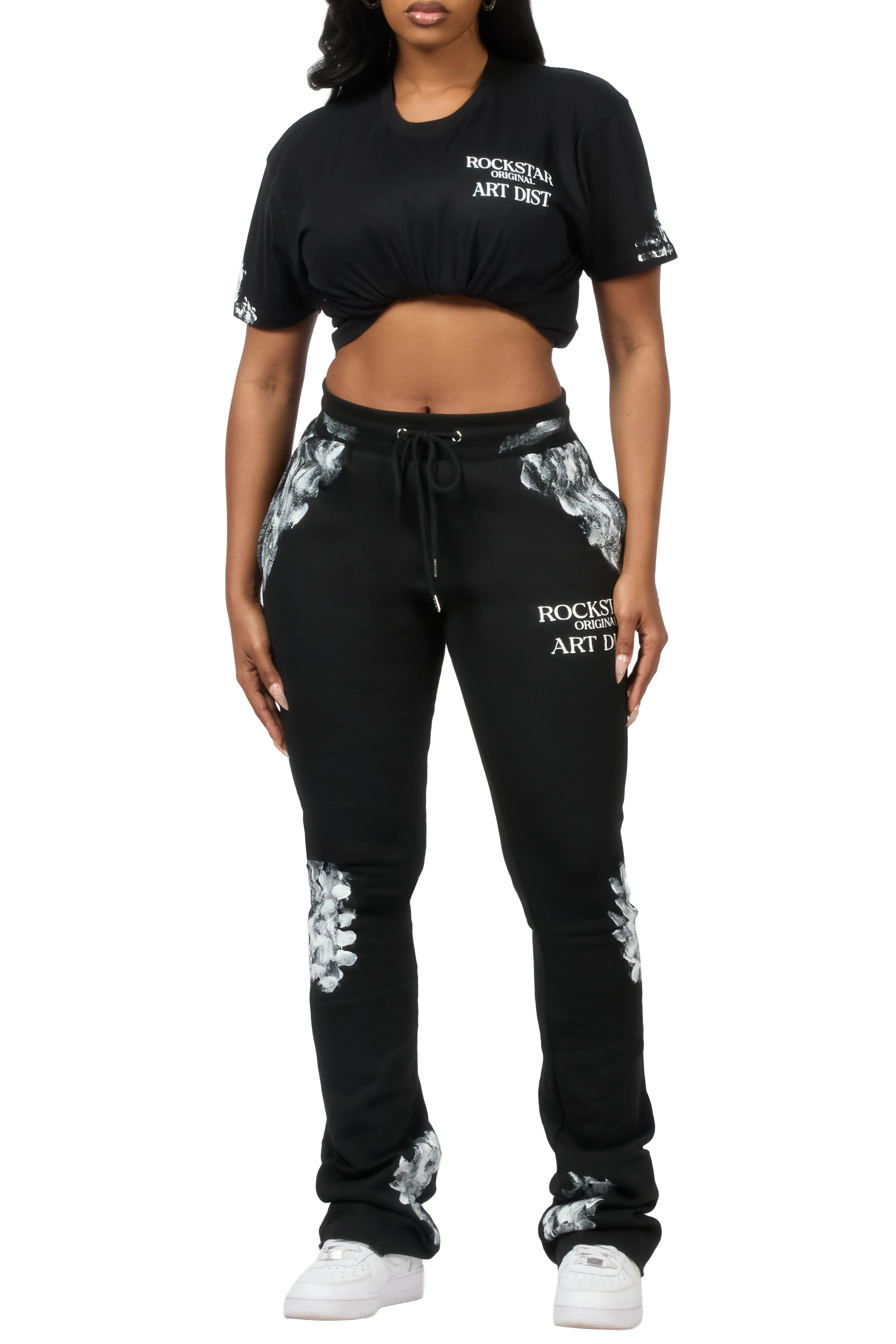 Filipa Black T-Shirt Track Set - Image 9