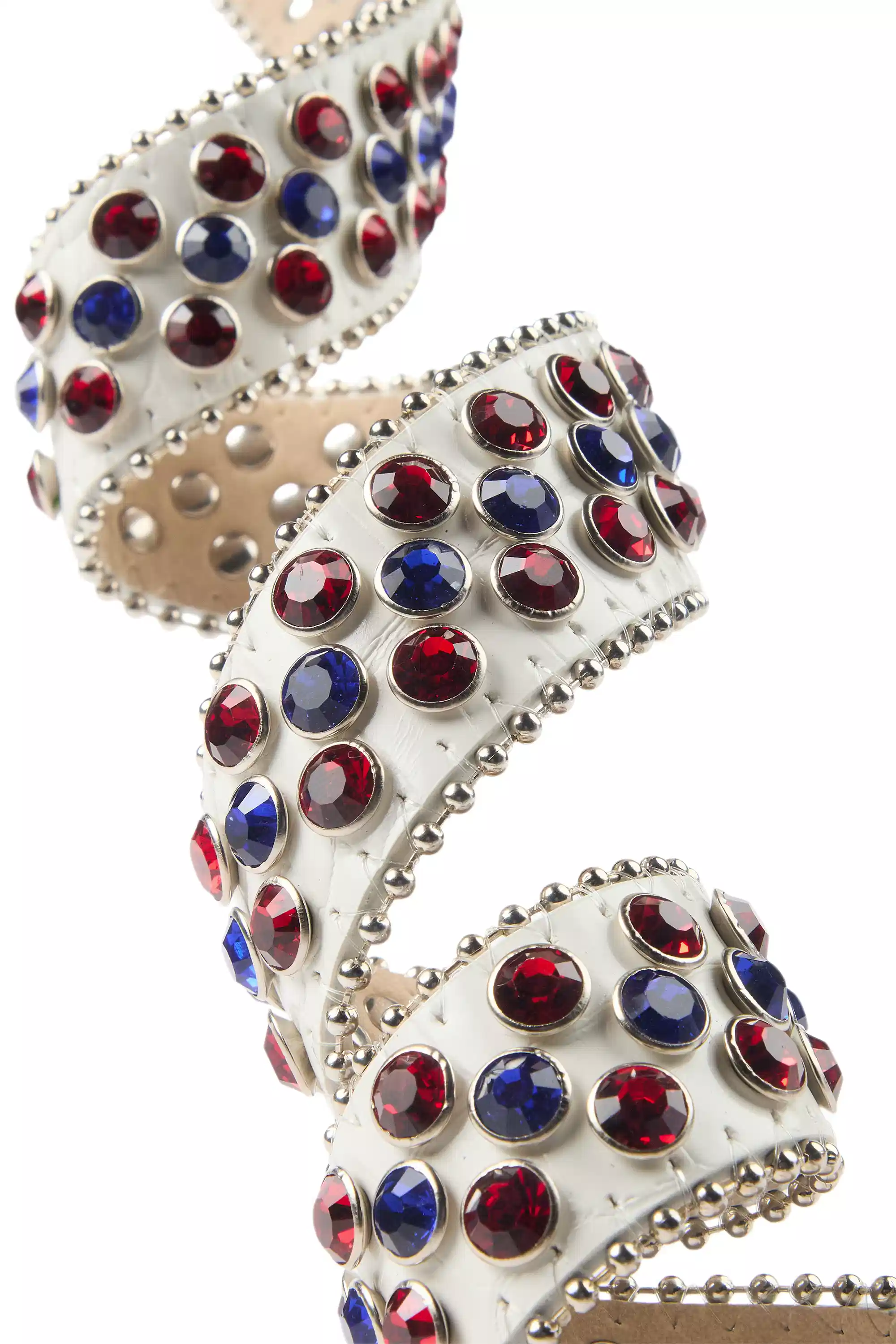 Jazlynn White/Red/Blue Rhinestone Belt - Image 2