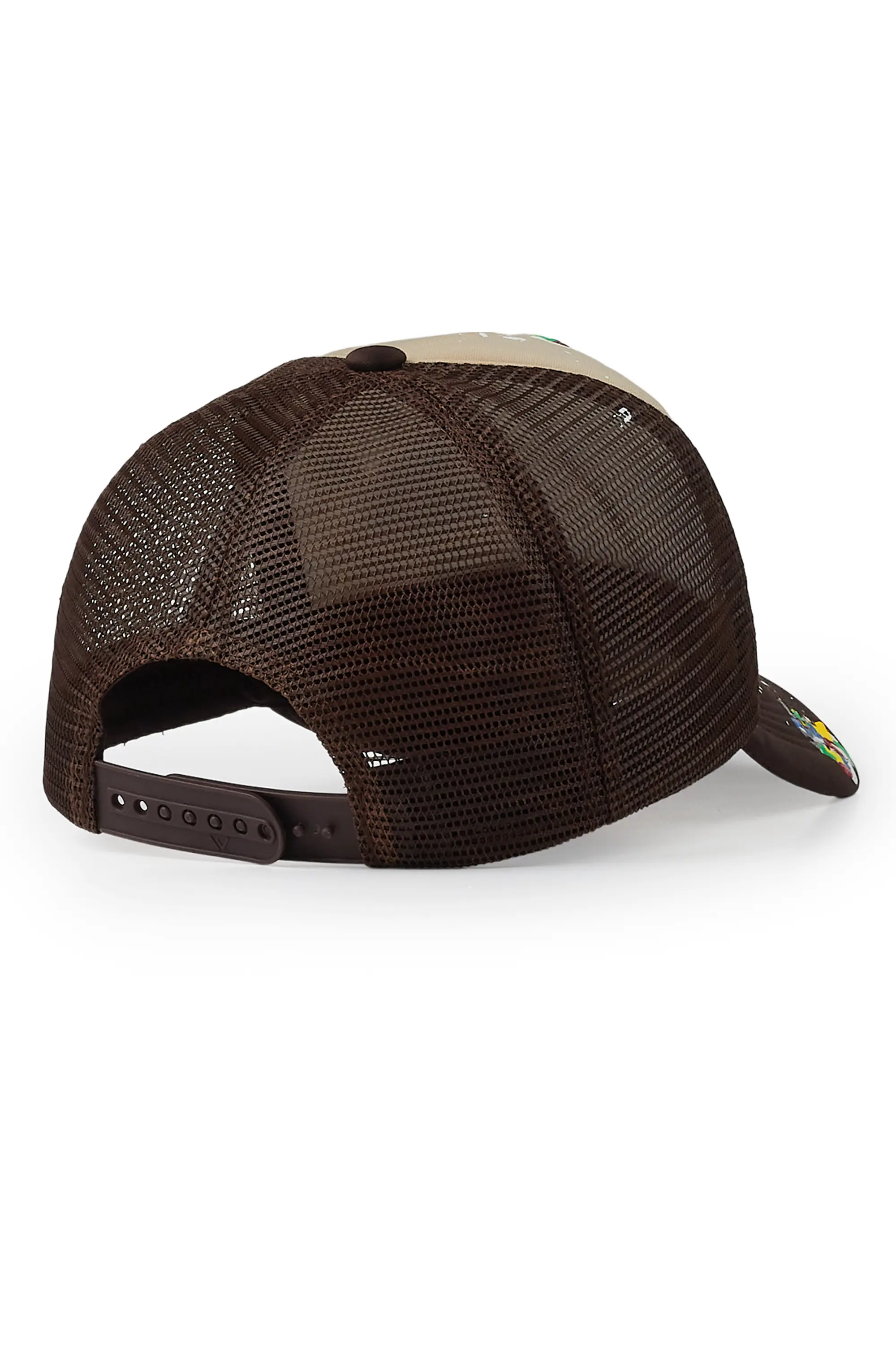 Good Side Only Tan Trucker Hat - Image 3