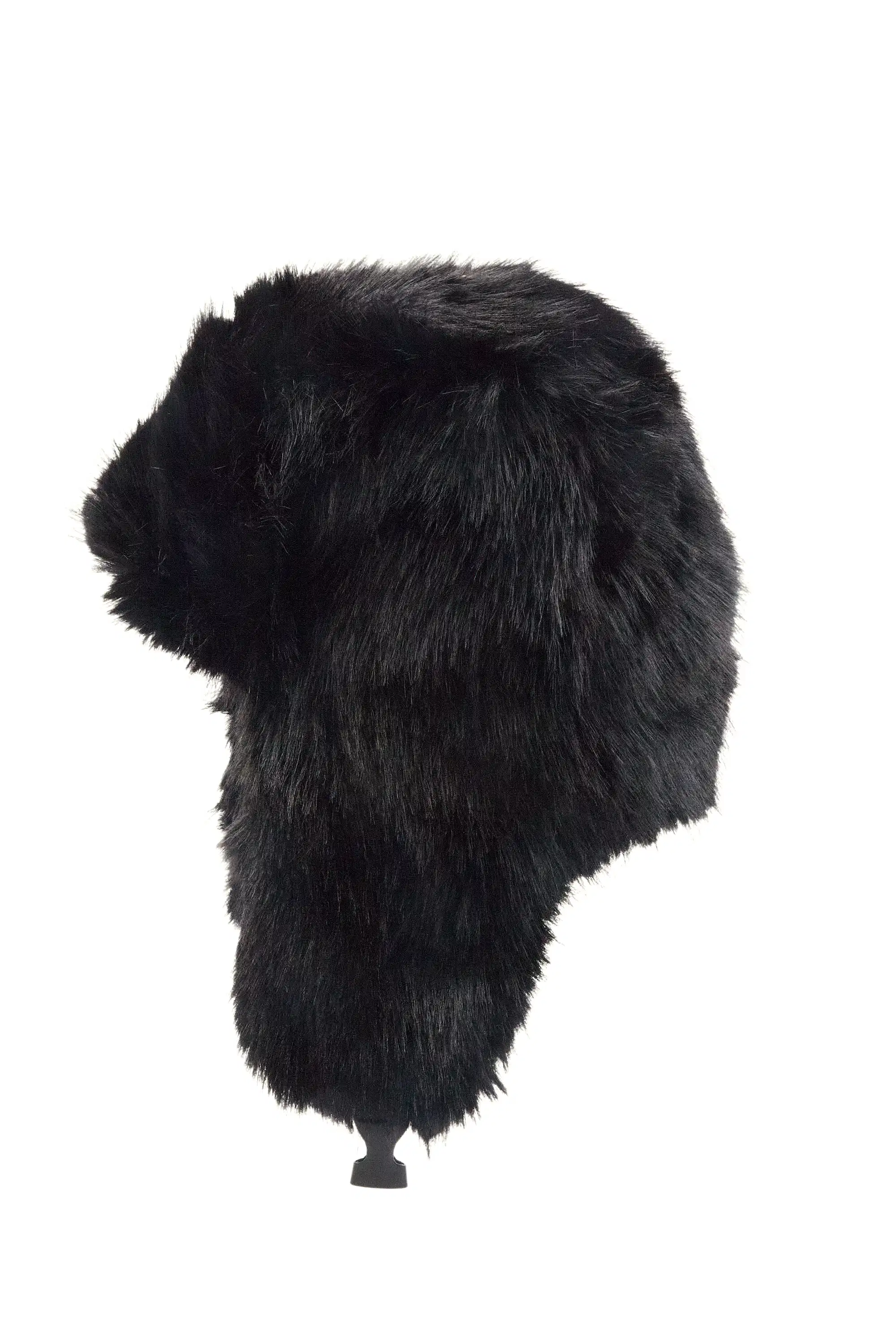 Ajaya Black Faux Fur Trapper Hat - Image 4