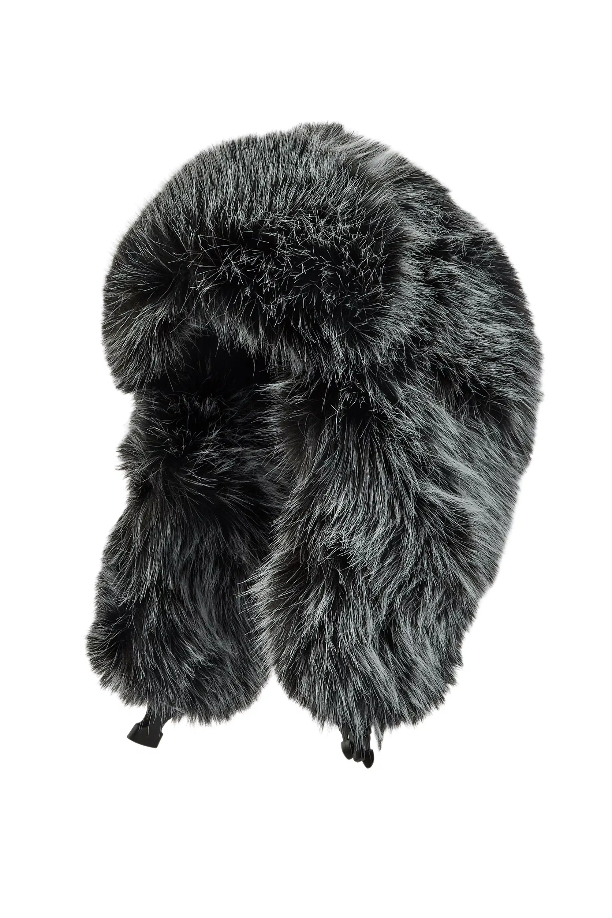 Ajaya Grey Faux Fur Trapper Hat - Image 4
