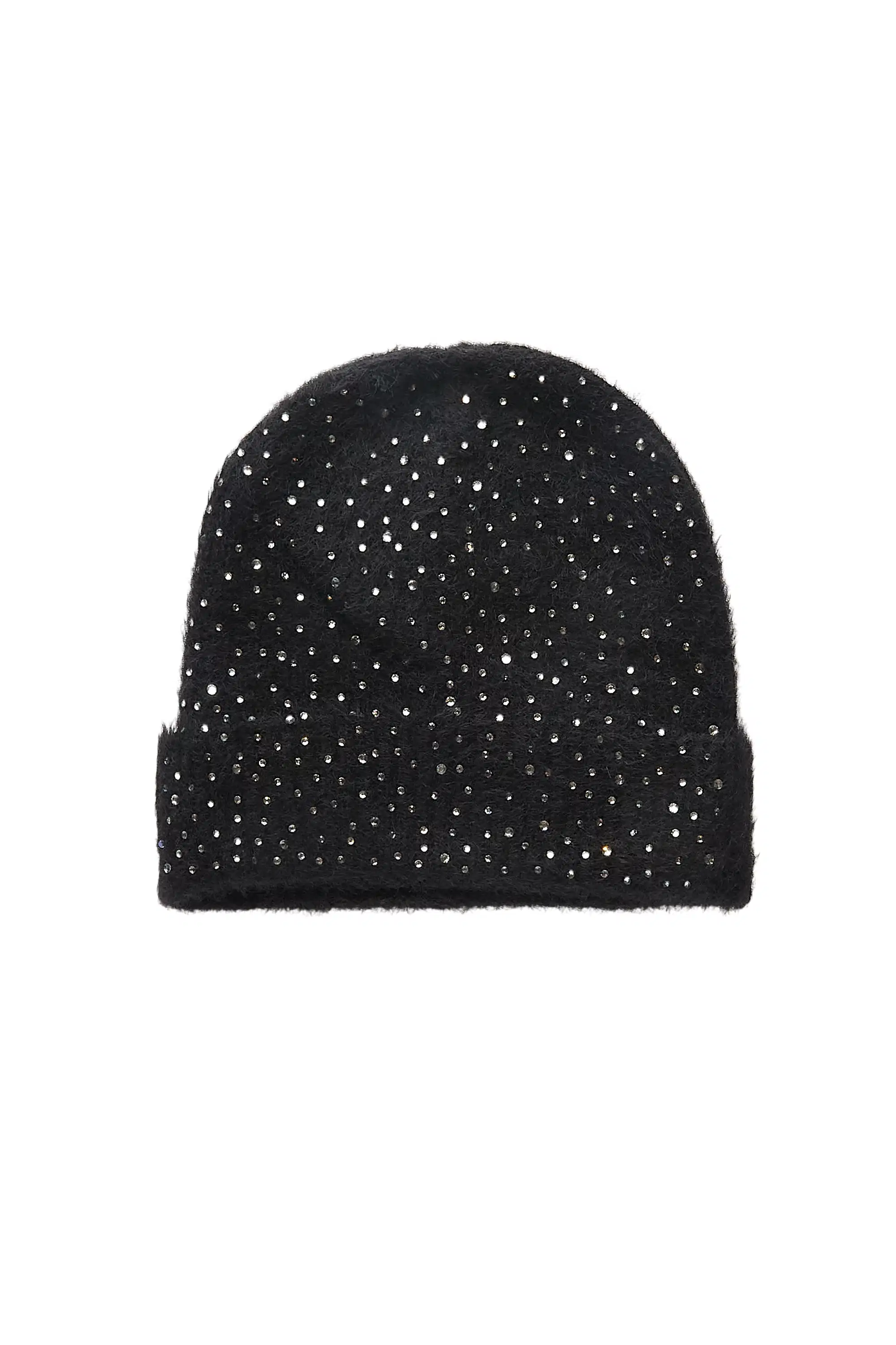 Keonnah Black Rhinestone Beanie