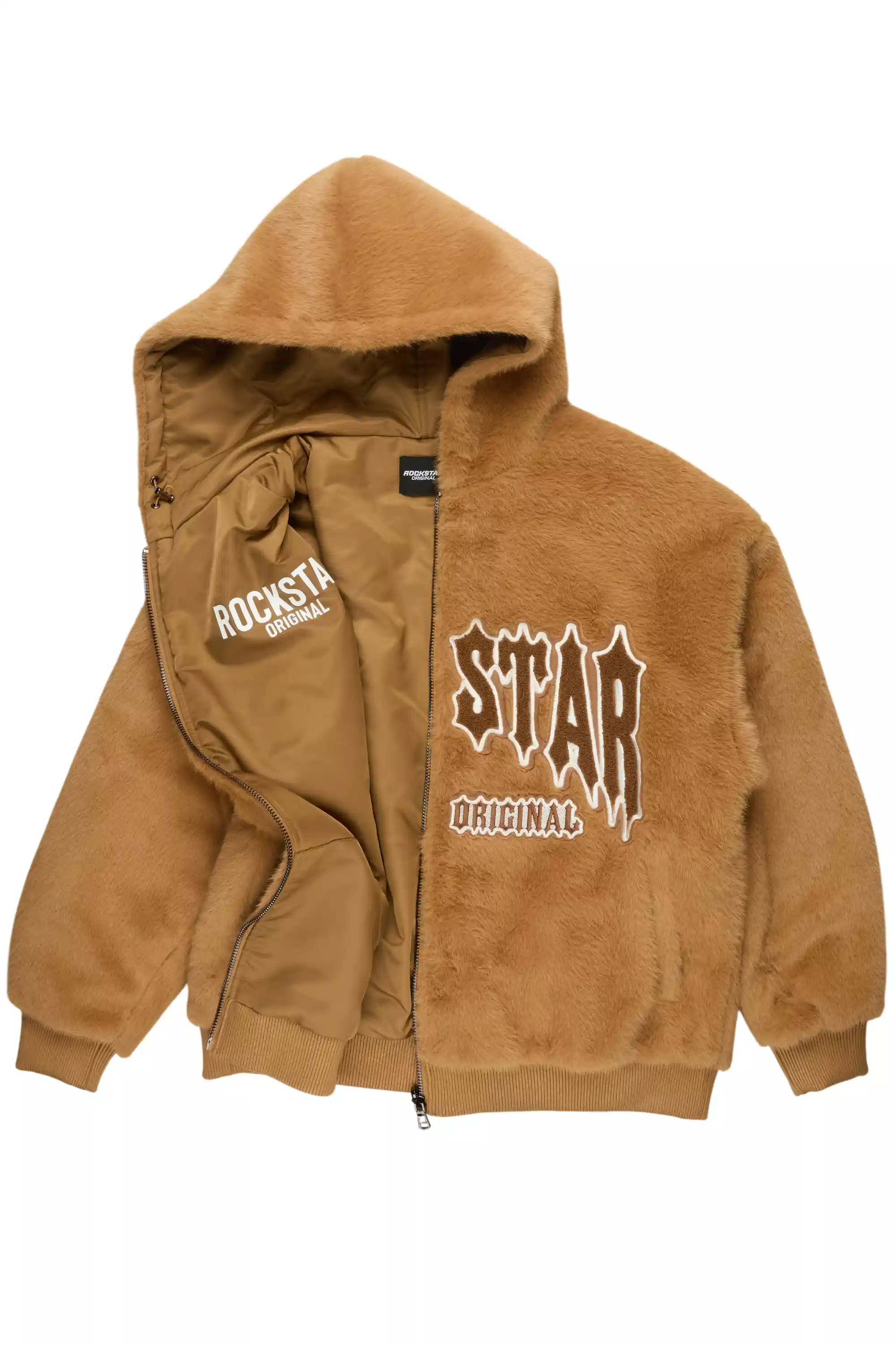 Jaleah Brown Oversized Fur Jacket - Image 10